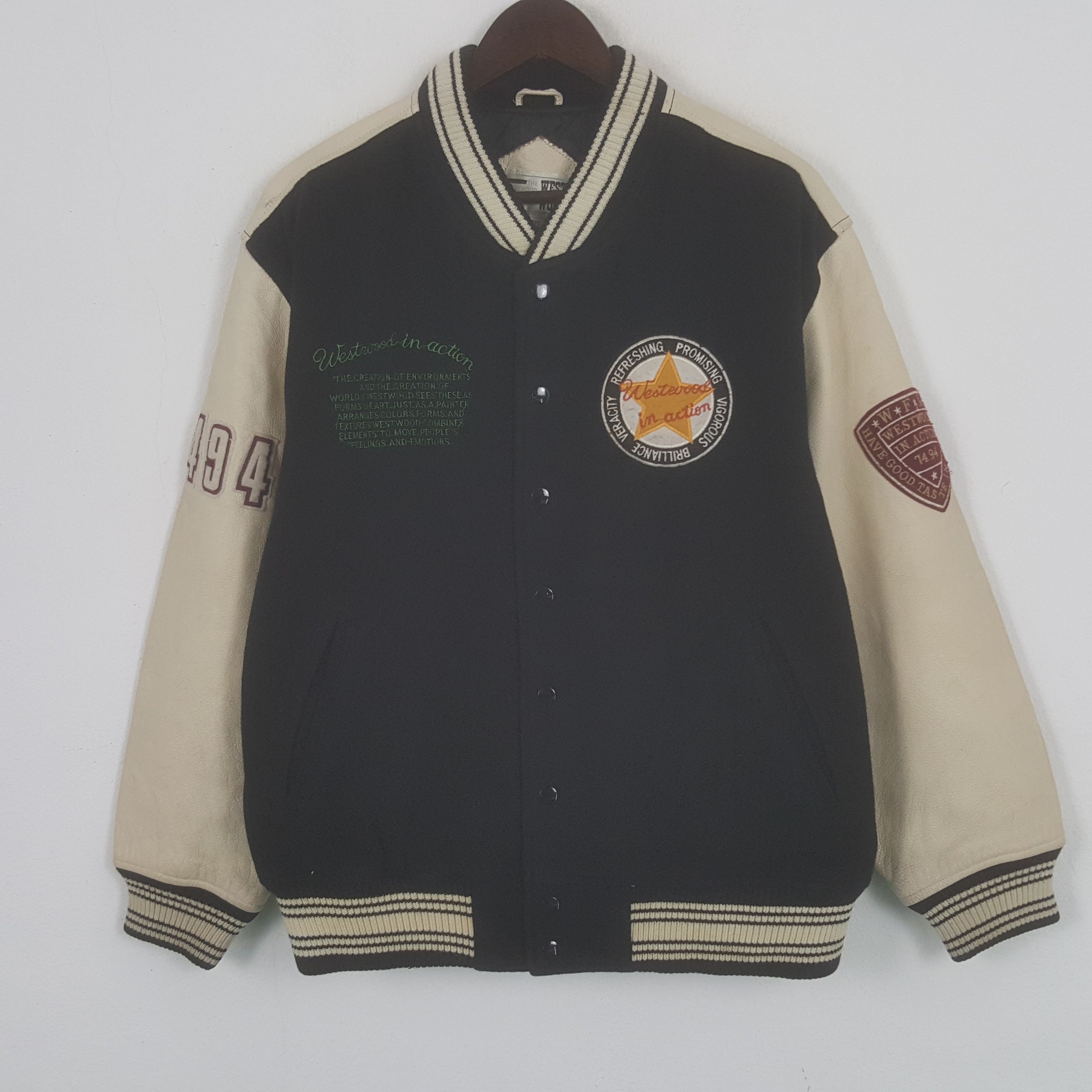 Vintage Vintage Westeood In Action Varsity Jacket Size US L / EU 52-54 / 3 - 3 Thumbnail