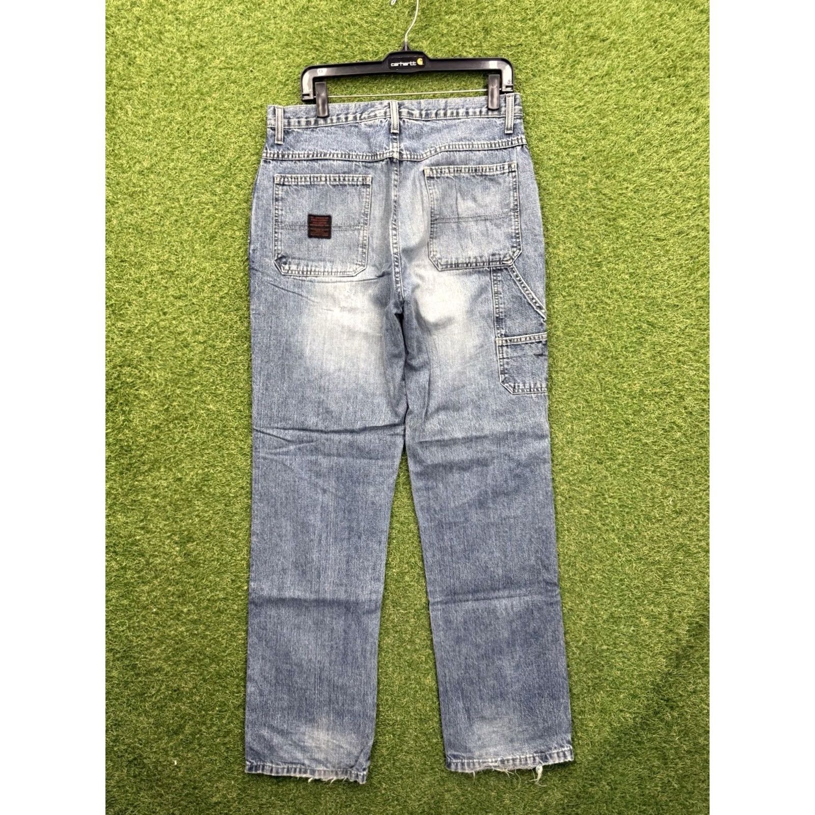 Old Navy VINTAGE Old Navy Jeans Mens 34 Long Painter Carpenter Denim Straight Leg 90s Grunge Hip Hop Blue 5-Pocket Mens Jeans Size US 34 / EU 50 - 2 Thumbnail
