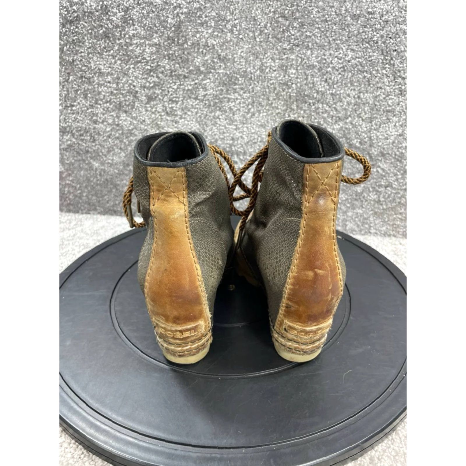 SOREL VINTAGE Sorel Women’s Bootie Shoes Size 6 US Brown Leather Waterproof Wedge Ankle Casual Fall Winter Size US 6 / IT 36 - 6 Thumbnail