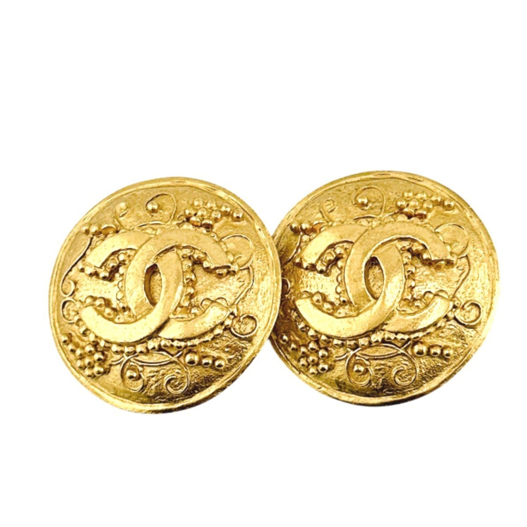 Chanel CHANEL Earrings Coco Mark Gold Size ONE SIZE - 1 Thumbnail