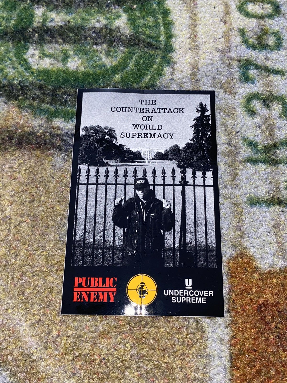 Public Enemy × Supreme × Undercover Supreme x Undercover x Public Enemy World Supremacy Sticker Size ONE SIZE - 1 Thumbnail