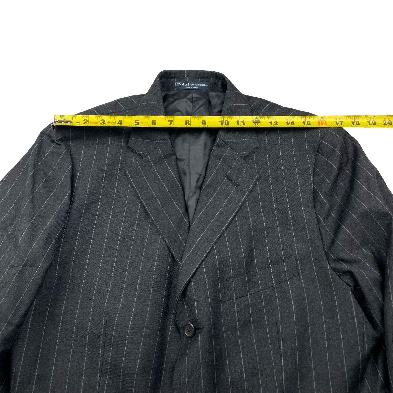 Polo Ralph Lauren VTG Polo Ralph Lauren Men’s 100% Wool 3-Button Blazer Gray S Size 42R - 13 Thumbnail