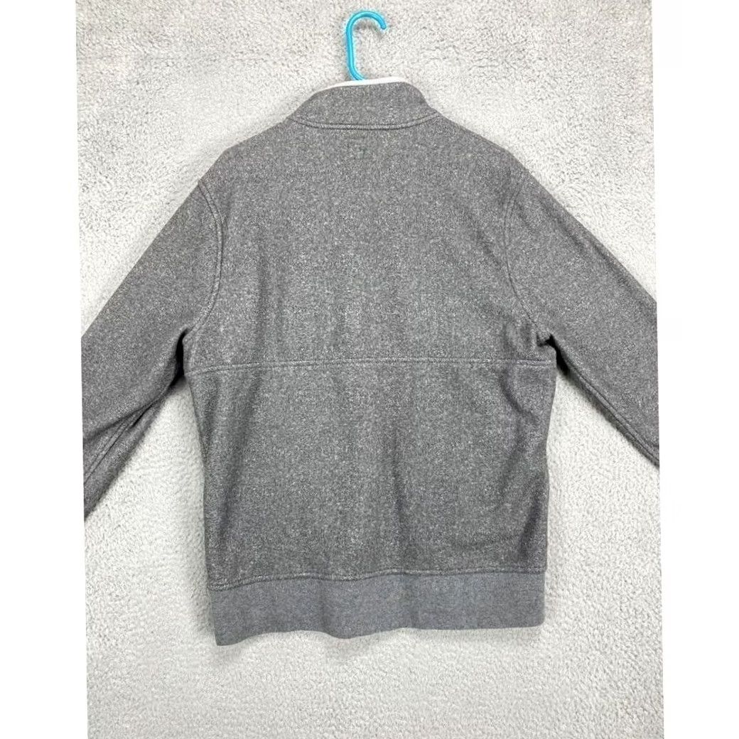 Vintage J Crew Quarter Zip Pullover Sweatshirt Heather Gray Men's Size Medium Polyester Size US M / EU 48-50 / 2 - 3 Thumbnail