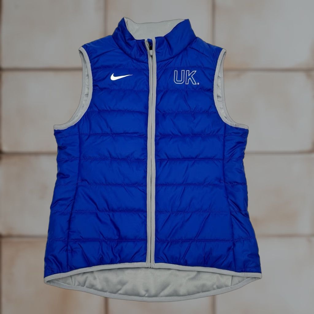 Nike NIKE Shield Men's Small University of Kentucky Puffer Vest REVERSIBLE Wildcats Windbreaker University 90s? Size US S / EU 44-46 / 1 - 1 Thumbnail