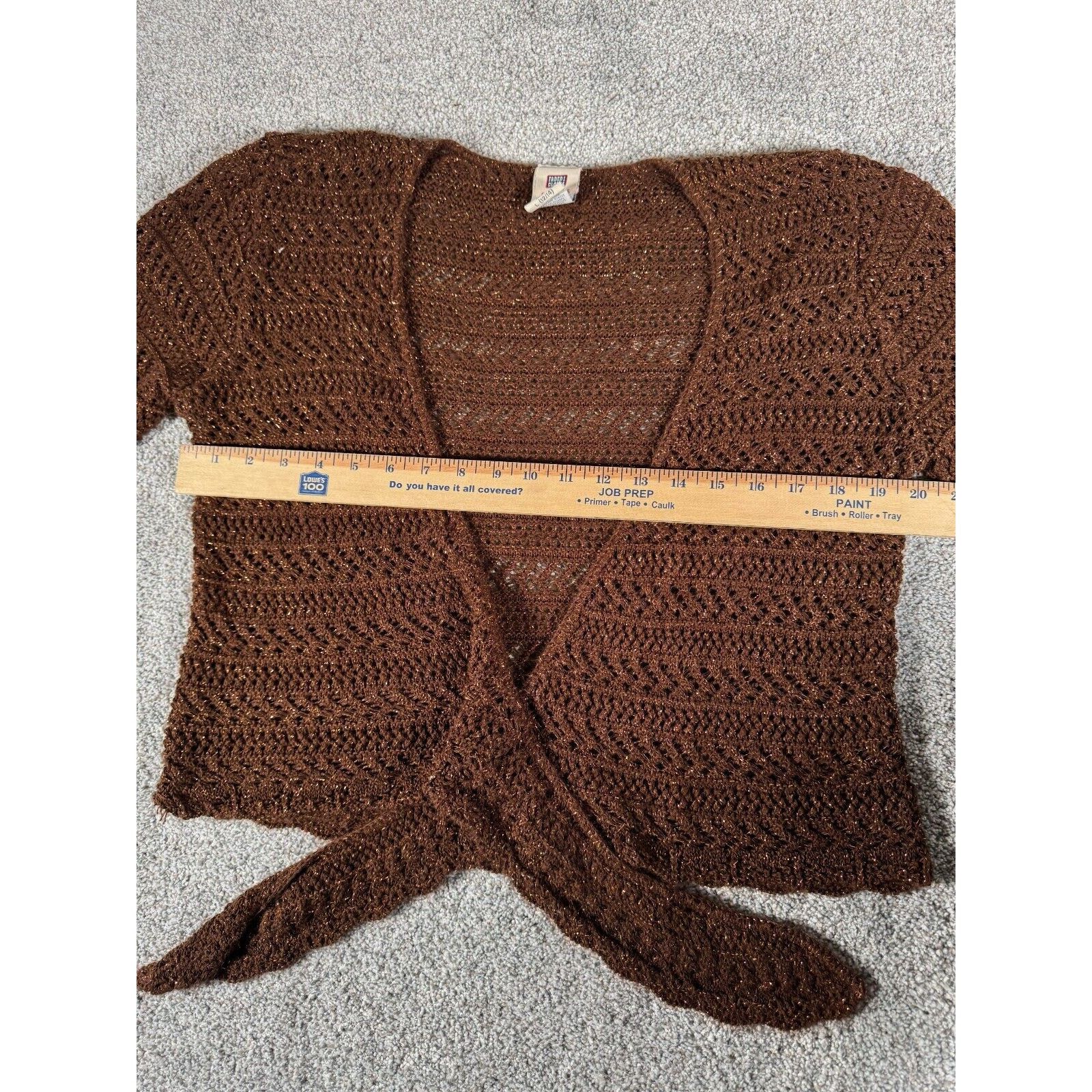 Faded Glory Faded Glory Cardigan Womens Large Crocheted Vintage Sweater Size L / US 10 / IT 46 - 9 Thumbnail