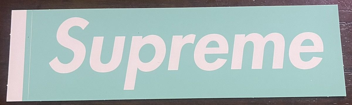 Supreme × Tiffany & Co. Supreme x Tiffany & Co. Box Logo Sticker F/W21 |  Grailed