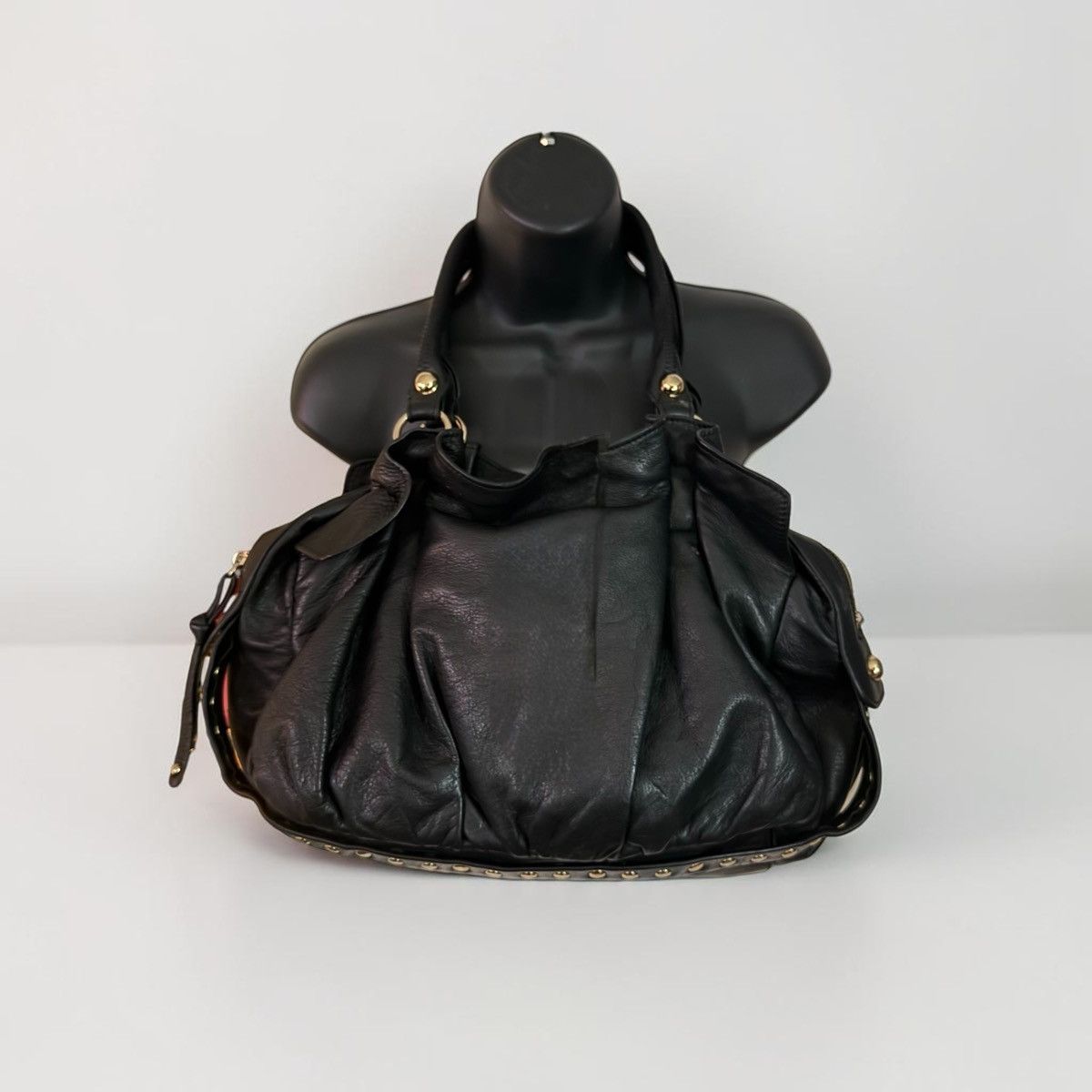 Guess Guess by Marciano black leather studded detail satchel bag Size ONE SIZE - 1 Thumbnail