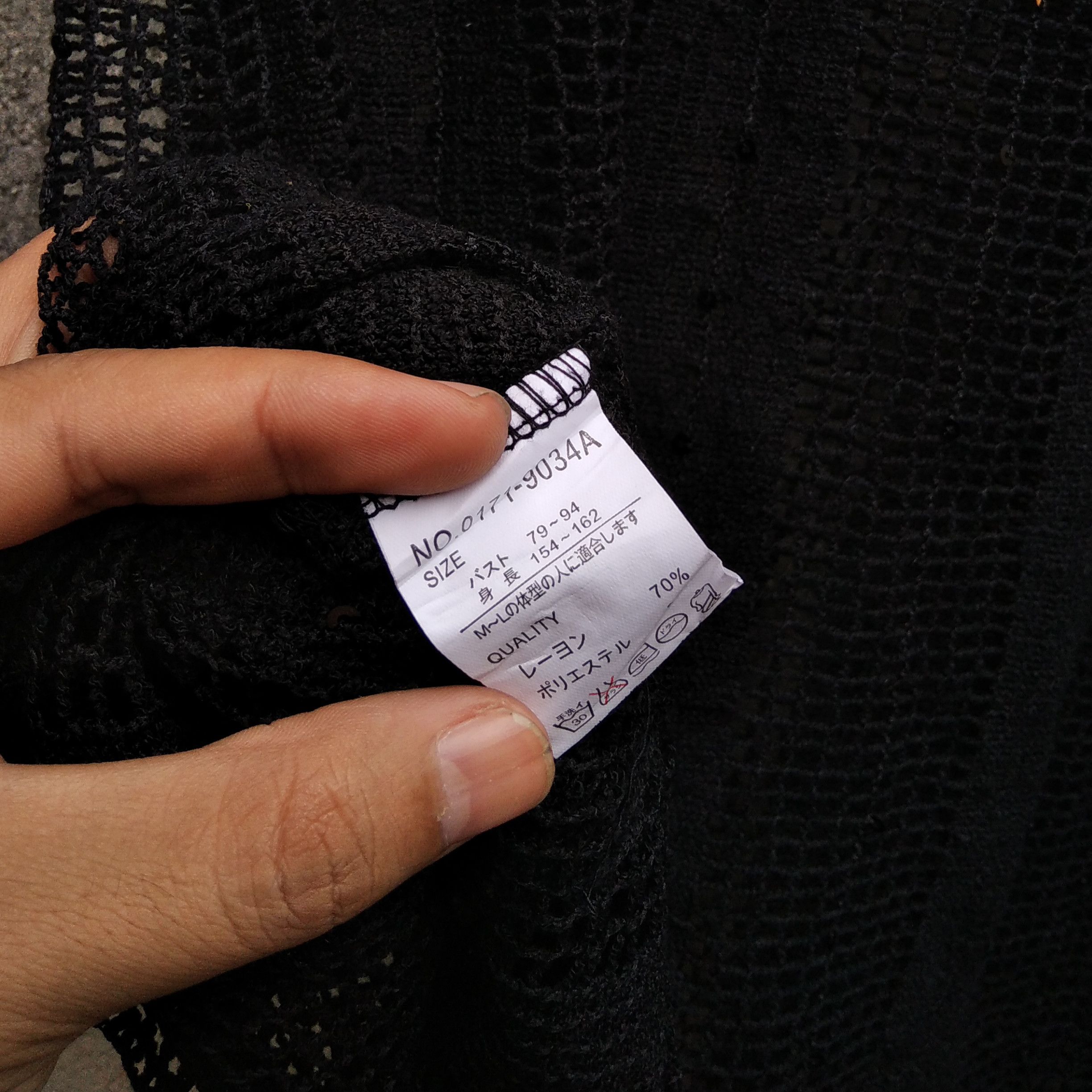 If Six Was Nine Vintage 90's JEWSE DO Mesh Mock Neck Dress Sleeveless Size US M / EU 48-50 / 2 - 6 Thumbnail