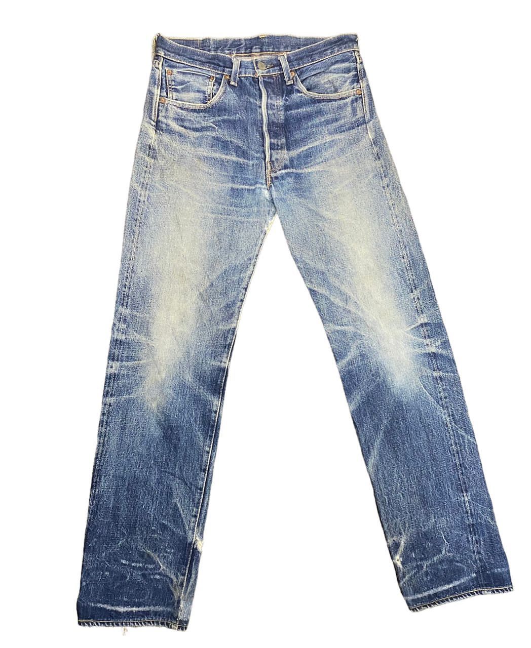 image of Levis x Levis Vintage Clothing Vintage Levi’S 501Xx Big E Selvedge Japan Distressed Denim in Blue D