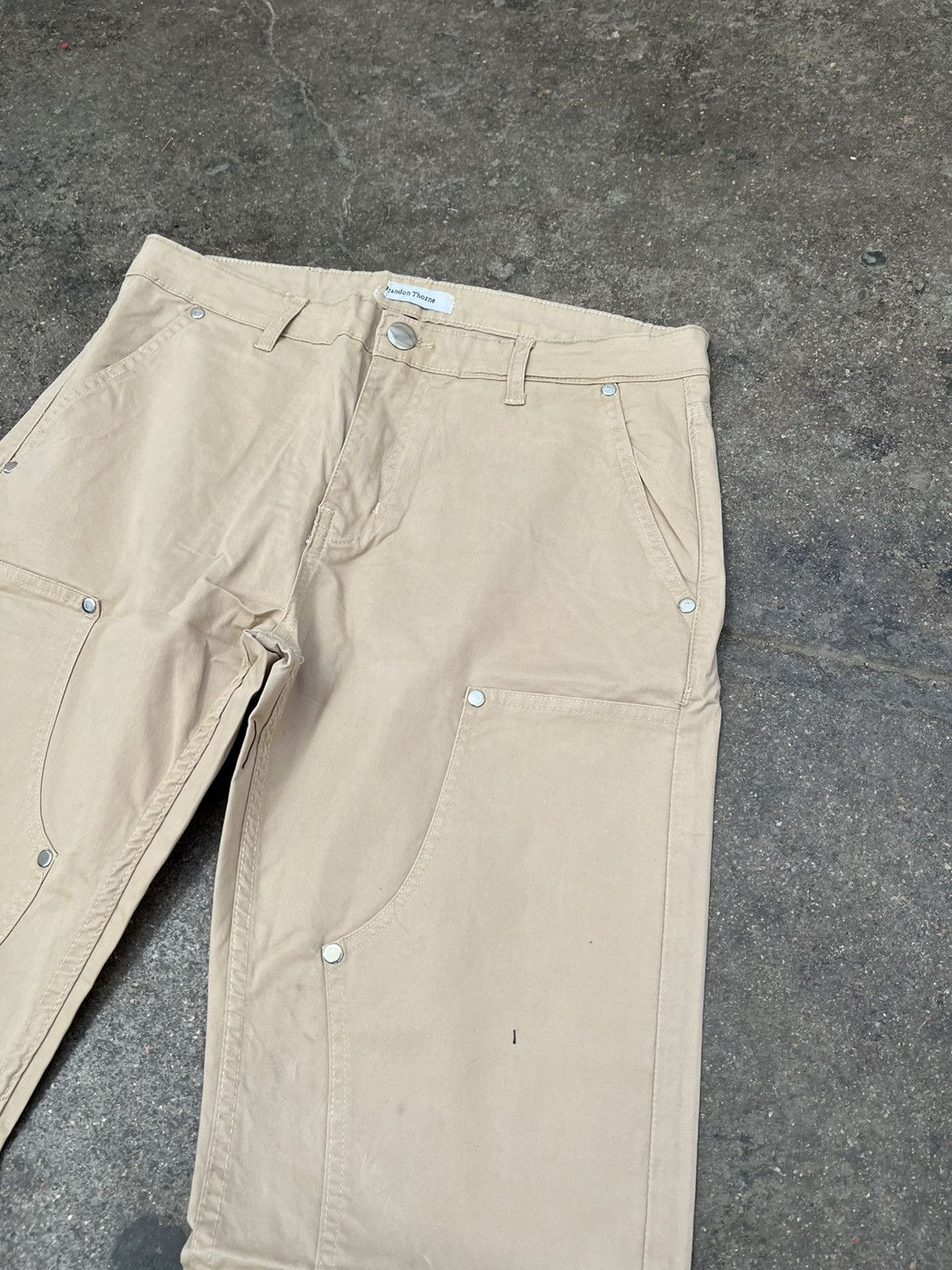 Vintage Double Knee Pants Tan Size US 34 / EU 50 - 2 Thumbnail