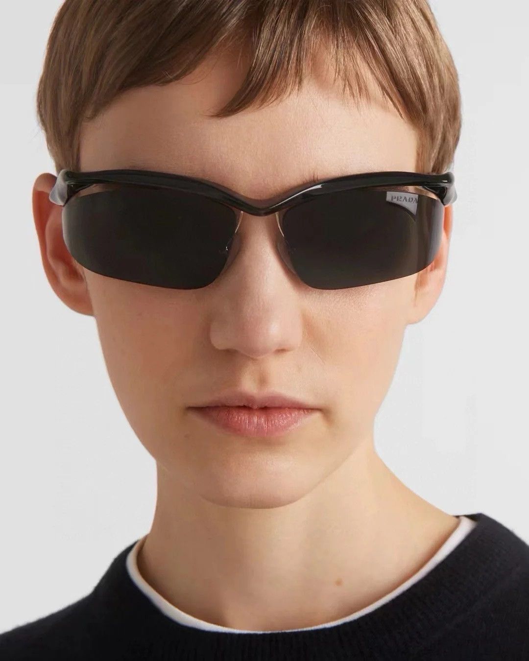 Prada NEW Prada PRA25S 1AB5S0 Cat Eye Unisex Sunglasses 0PR A25S Size ONE SIZE - 4 Thumbnail