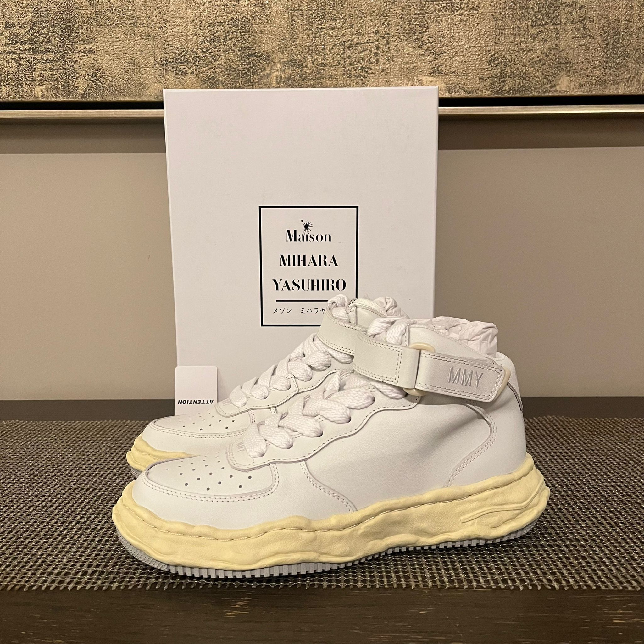 Maison MIHARA YASUHIRO Mid Top Air Force Sneakers in White | Grailed