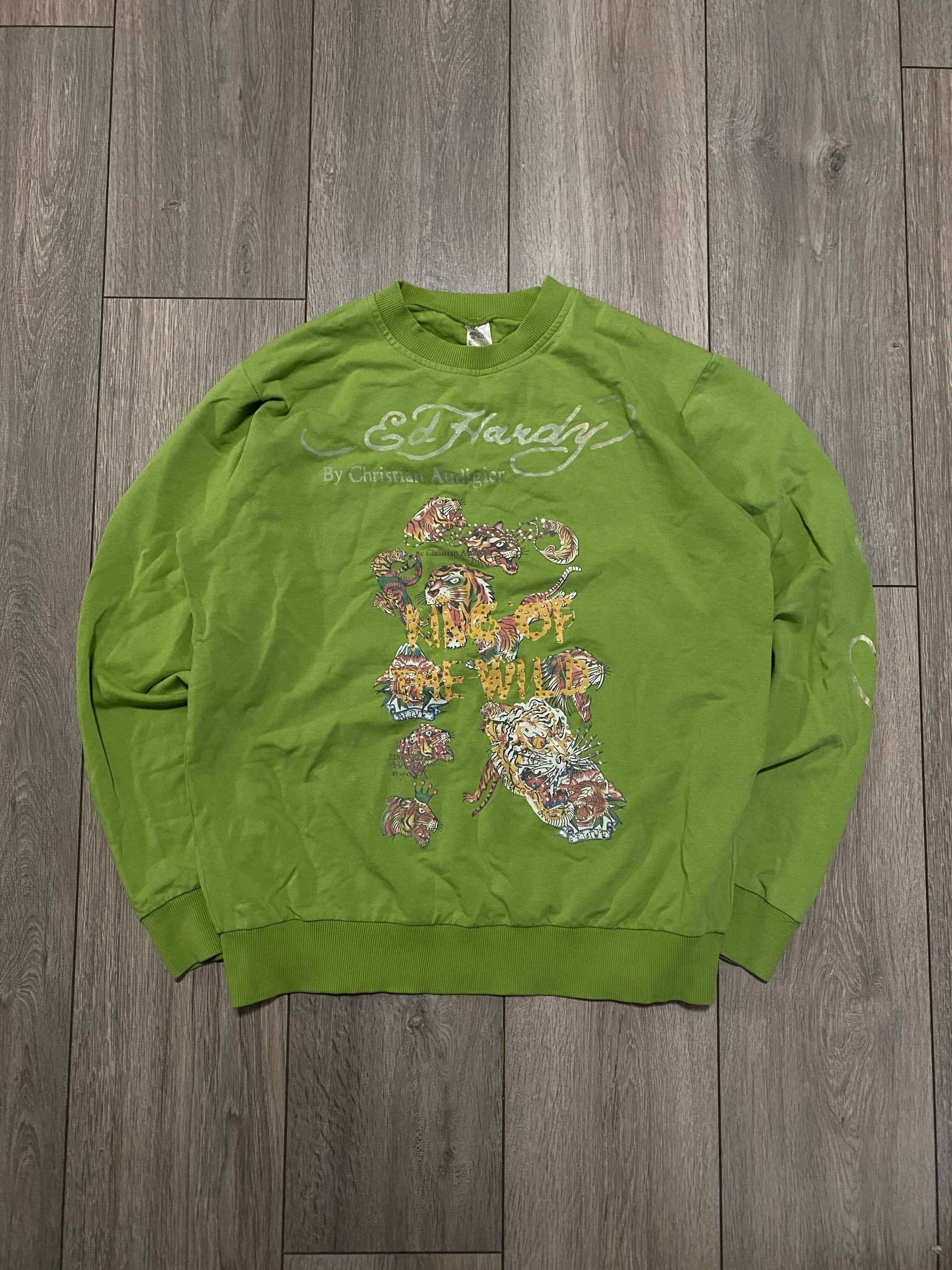 Ed Hardy Ed Hardy Sweatshirt Cristian Audigier Big Logo Tiger Size US L / EU 52-54 / 3 - 1 Thumbnail