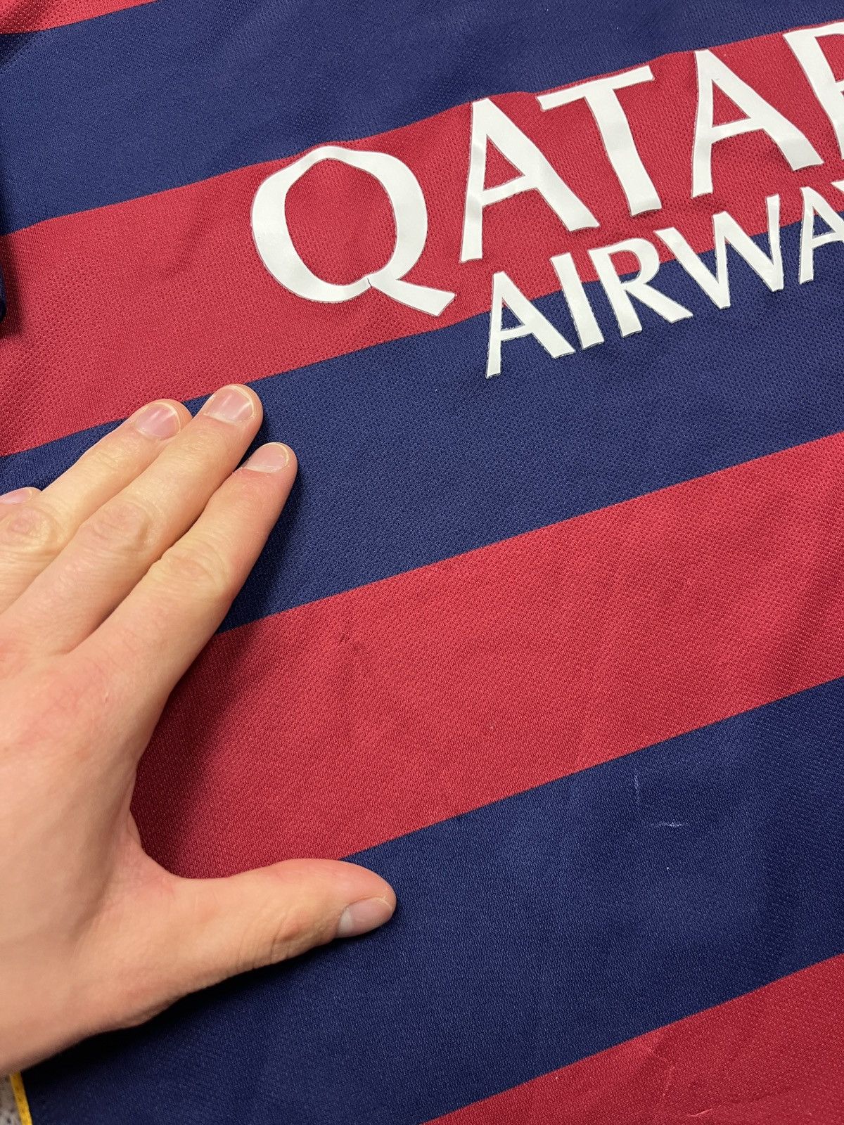 Nike Nike Barcelona 2015 Soccer Jersey Blockcore Shirt Football Size US S / EU 44-46 / 1 - 7 Thumbnail