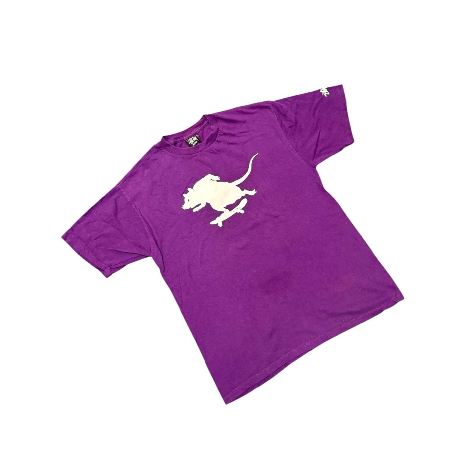 Vintage VINTAGE Stussy Rat Skateboarding Purple T-Shirt Tee Size Medium HTF RARE Mens Shirt Purple Rat Skateboarding Logo Cotton Crew Neck Long Sleeve Size US M / EU 48-50 / 2 - 3 Thumbnail