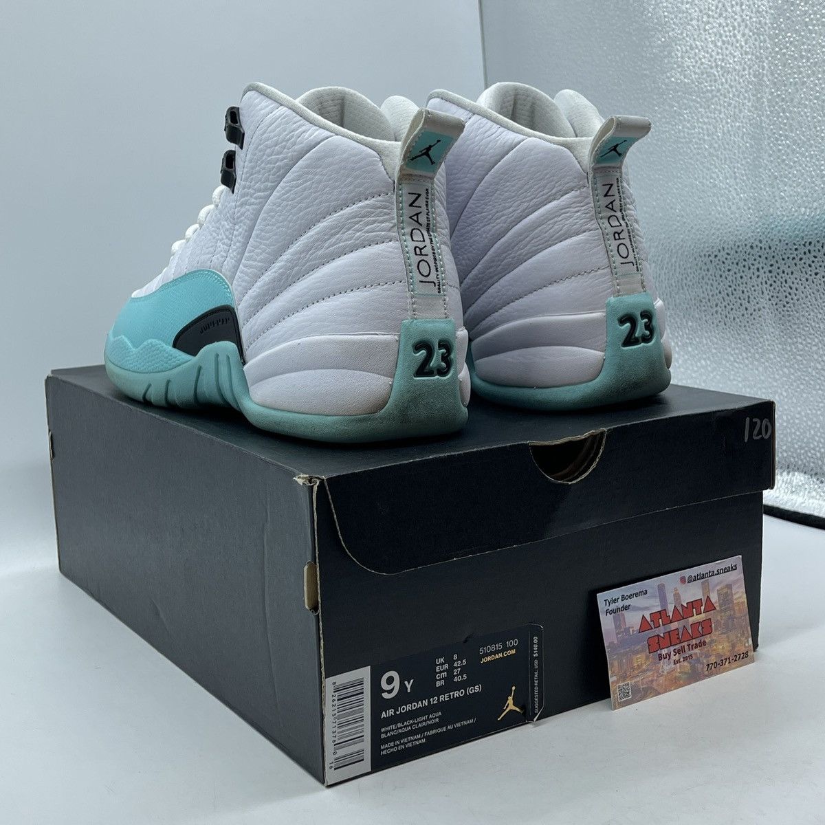 Jordan Brand Air Jordan 12 light aqua Size US 9 / EU 42 - 4 Thumbnail
