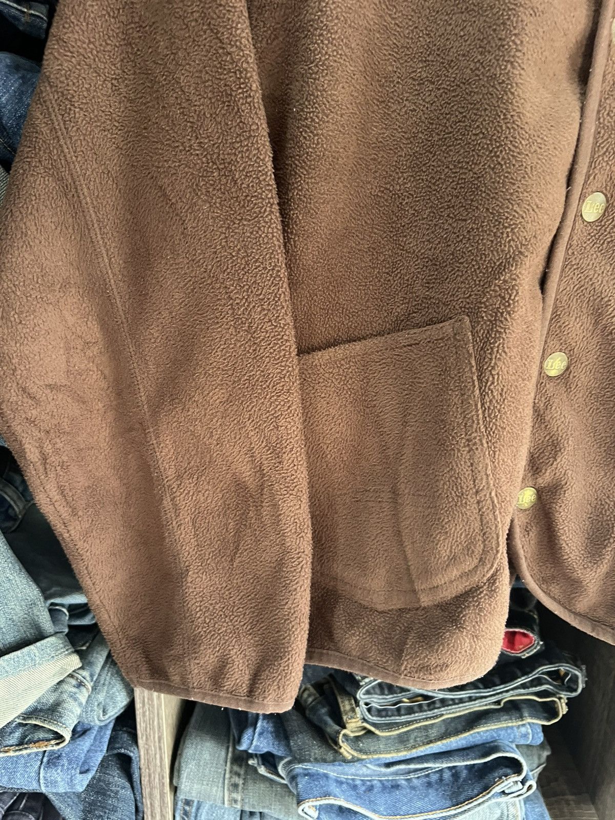 Lee 🔥Lee Union Made Cropped Button Fleece Jacket Size US S / EU 44-46 / 1 - 8 Thumbnail