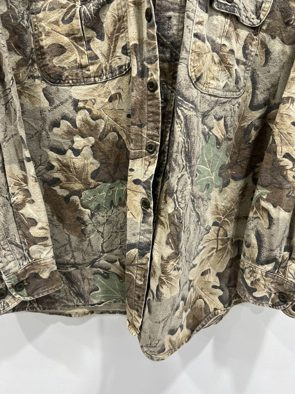 Vintage Vtg Cabelas Camo Real Tree Mossy Oaks Button Up Shirt xxl Size US XXL / EU 58 / 5 - 5 Thumbnail