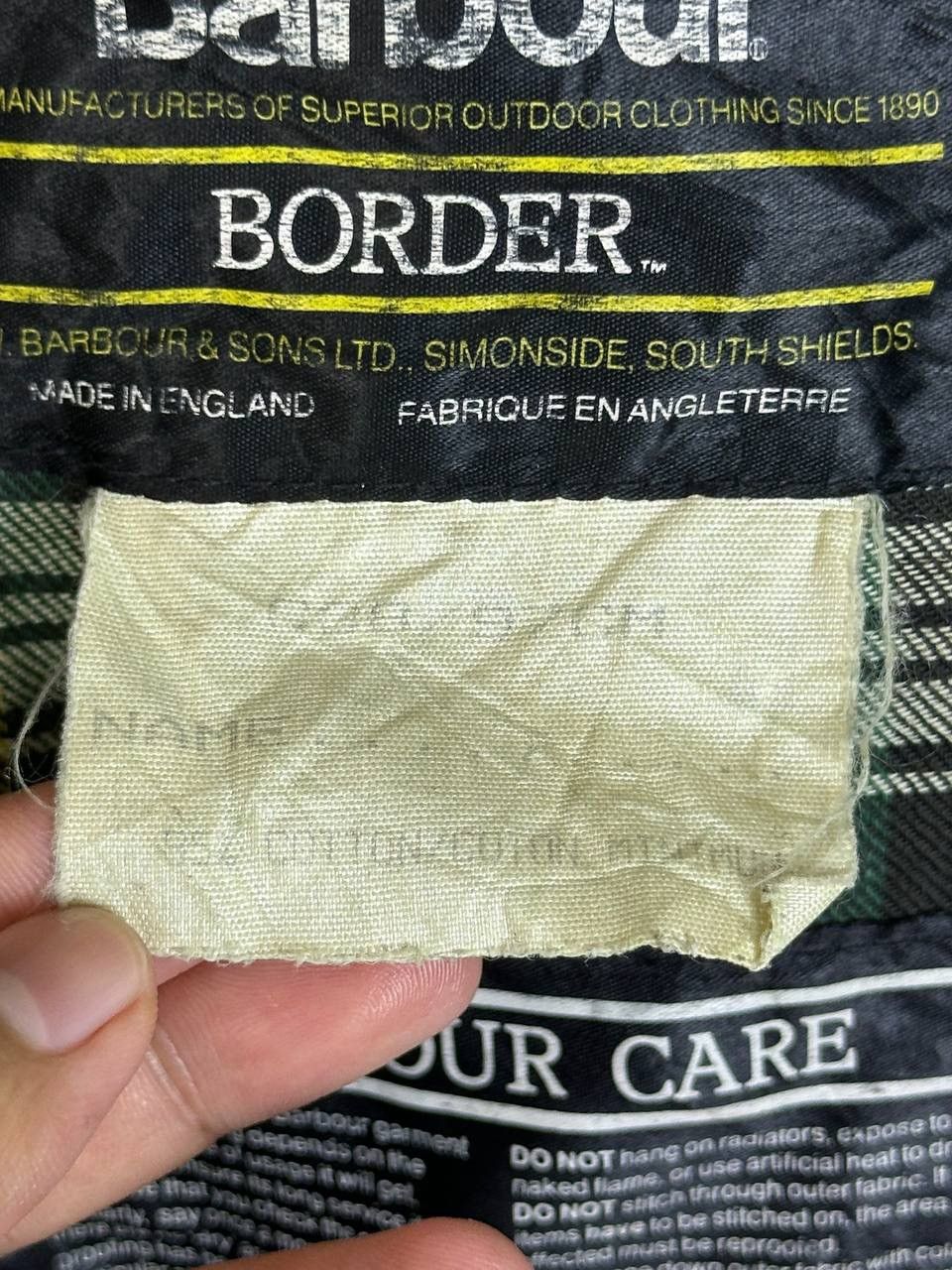 Barbour × Vintage DISTRESS A200 BARBOUR Waxed Border Coat Jacket (PIT 22) Size US S / EU 44-46 / 1 - 17 Thumbnail