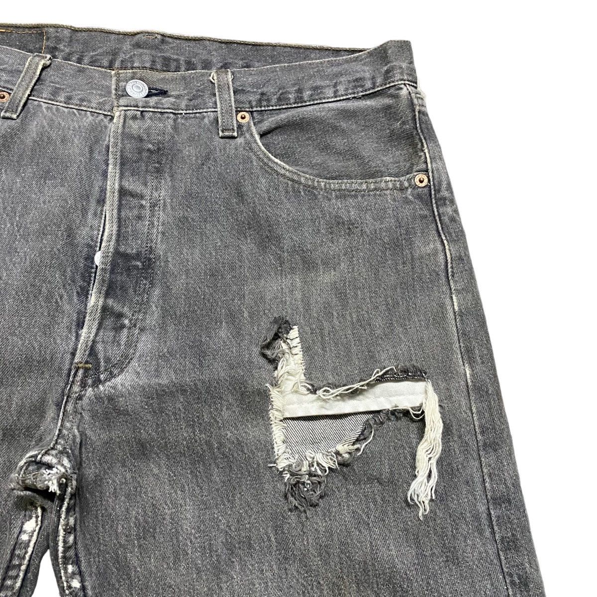 Levi's Vintage 90s Levis 501 Distressed Jeans Size US 33 - 5 Thumbnail