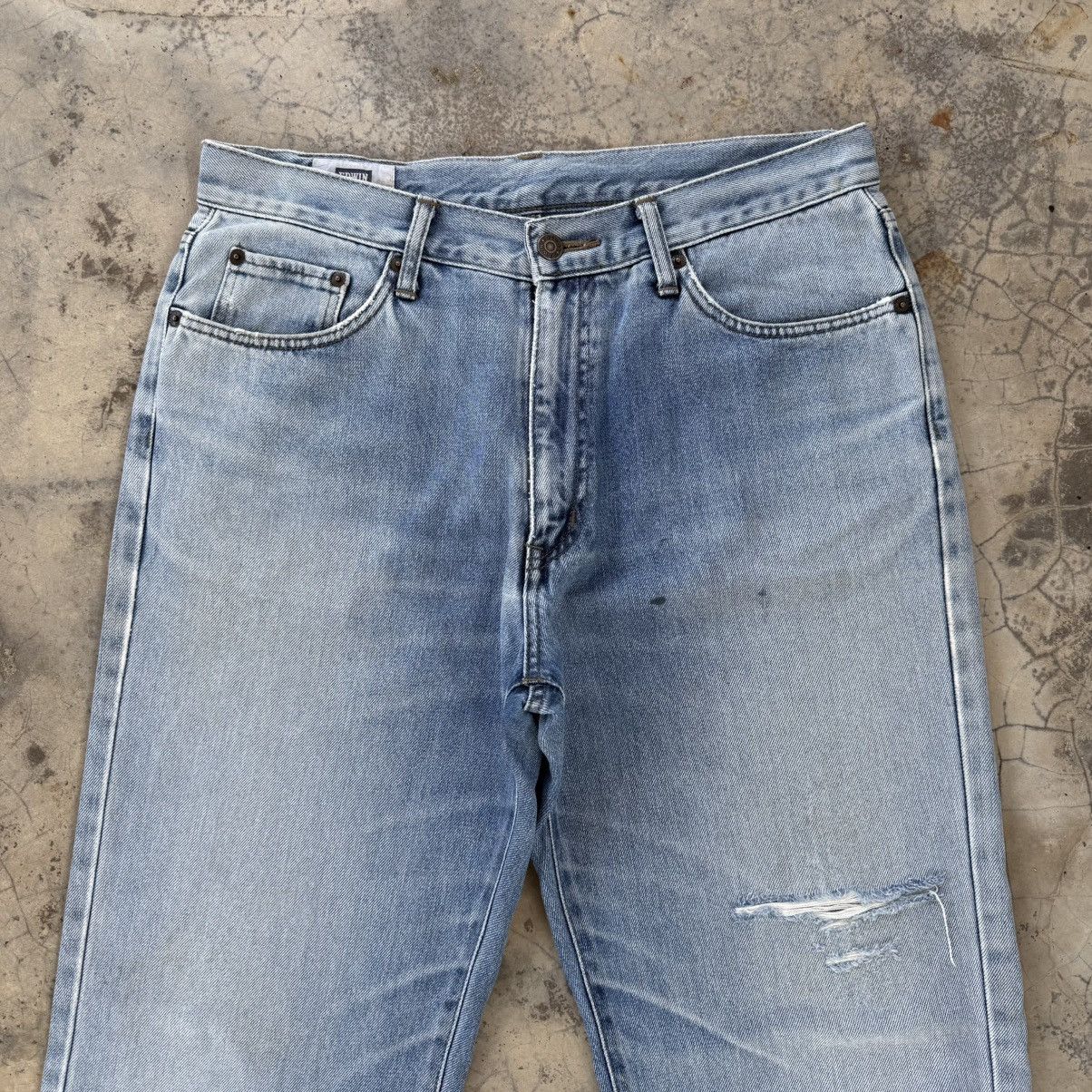 Edwin Vintage Edwin faded RIPPEP jeans denim pants Size US 34 / EU 50 - 3 Thumbnail