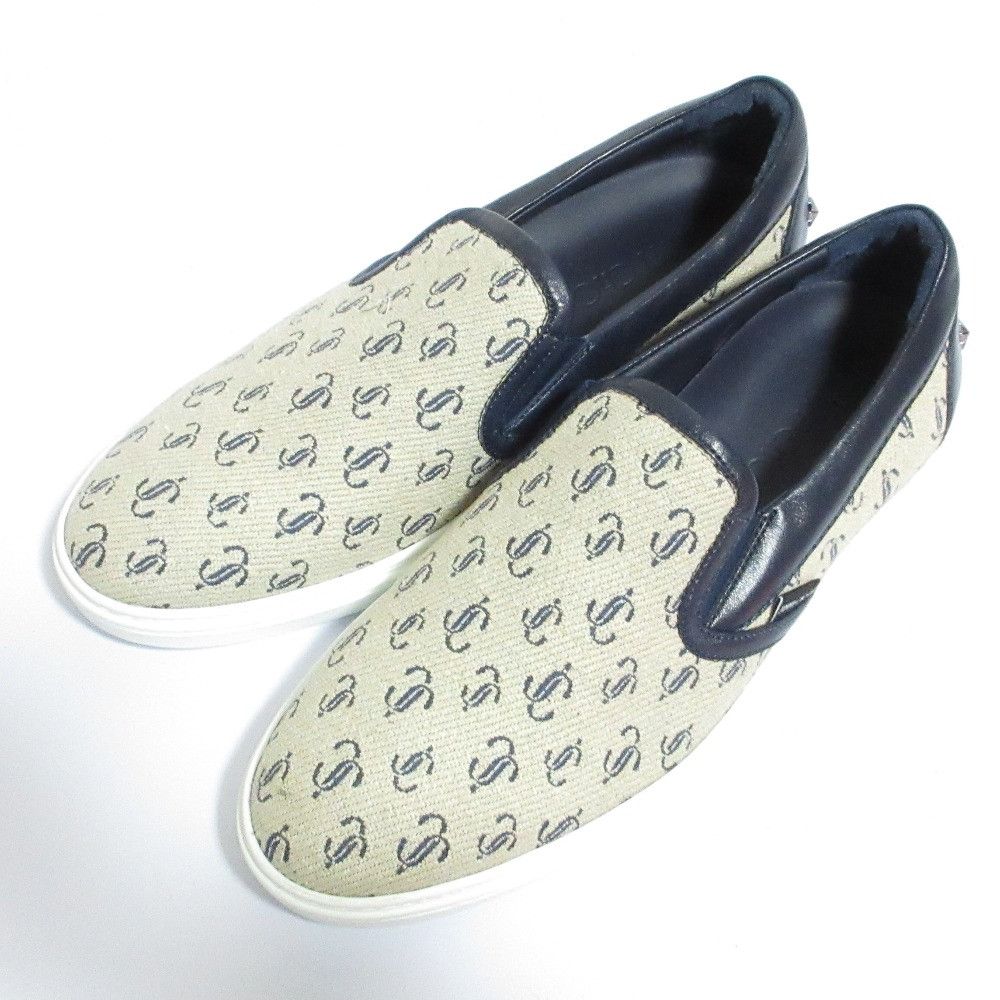 Jimmy Choo Jimmy Choo Jimmy Choo Logo Jacquard Slip-on Sneakers Textile Shoes DUTY FREE for USA Size ONE SIZE - 1 Thumbnail