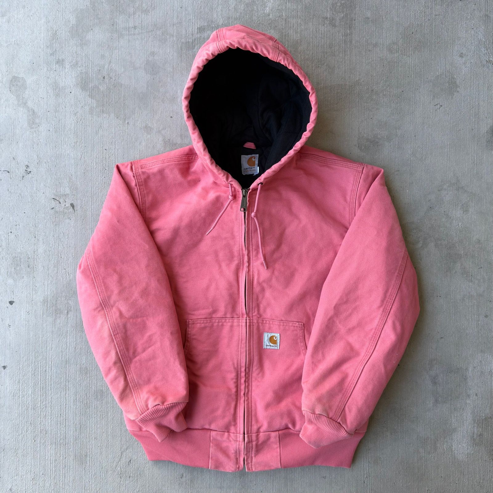 Carhartt × Vintage Carhartt WOMENS J130 pink hooded work wear jacket Size US M / EU 48-50 / 2 - 1 Thumbnail