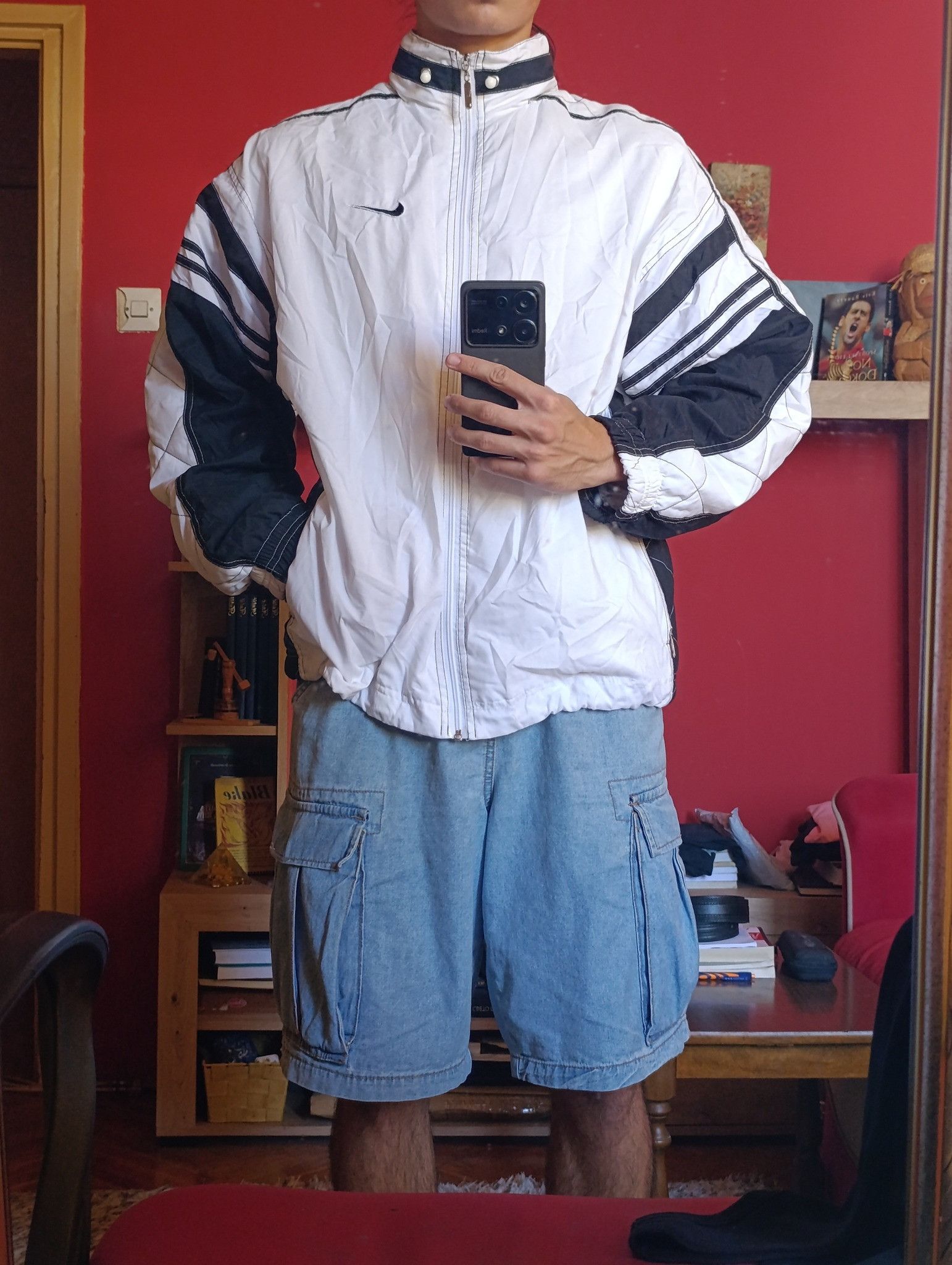 Nike Nike Vintage Y2K Windbreaker – Rare / Oversized / Streetwear Size US XXL / EU 58 / 5 - 4 Thumbnail