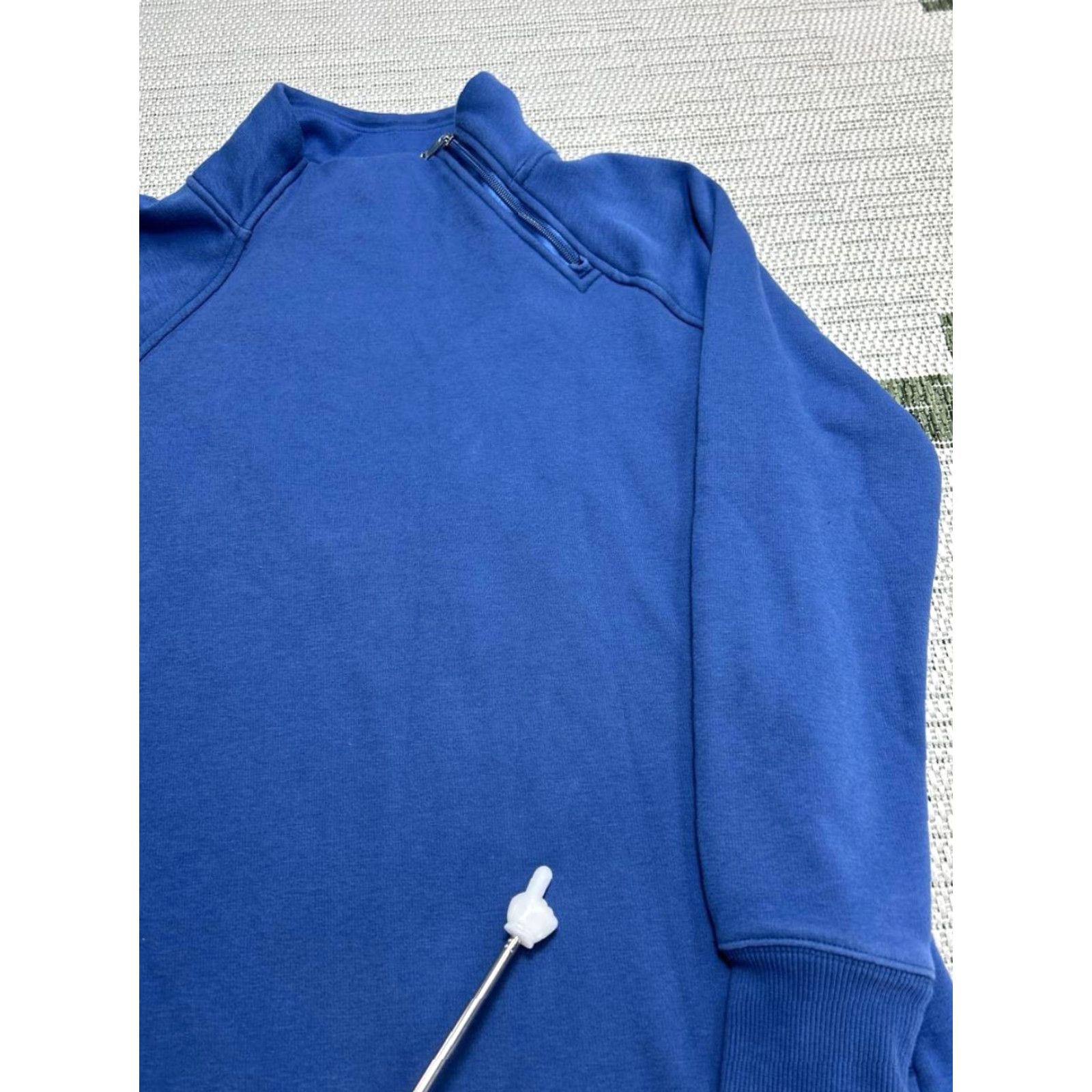 Athleta Athleta Sweatshirt Dress Women S Blue Cozy Karma Pocket Zip Funnel Neck Casual Modern Size S / US 4 / IT 40 - 3 Thumbnail