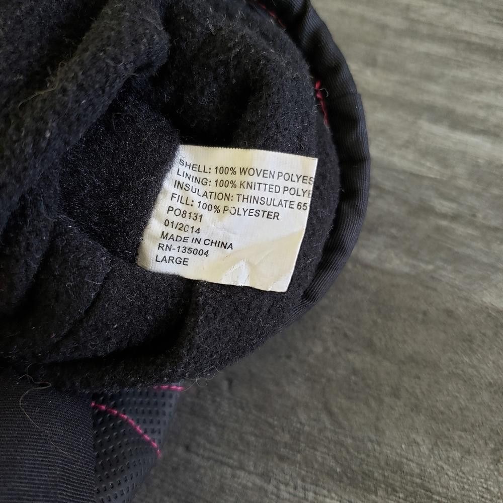 Other Black Pink Thinsulate Snowboard Glove Size ONE SIZE - 5 Thumbnail
