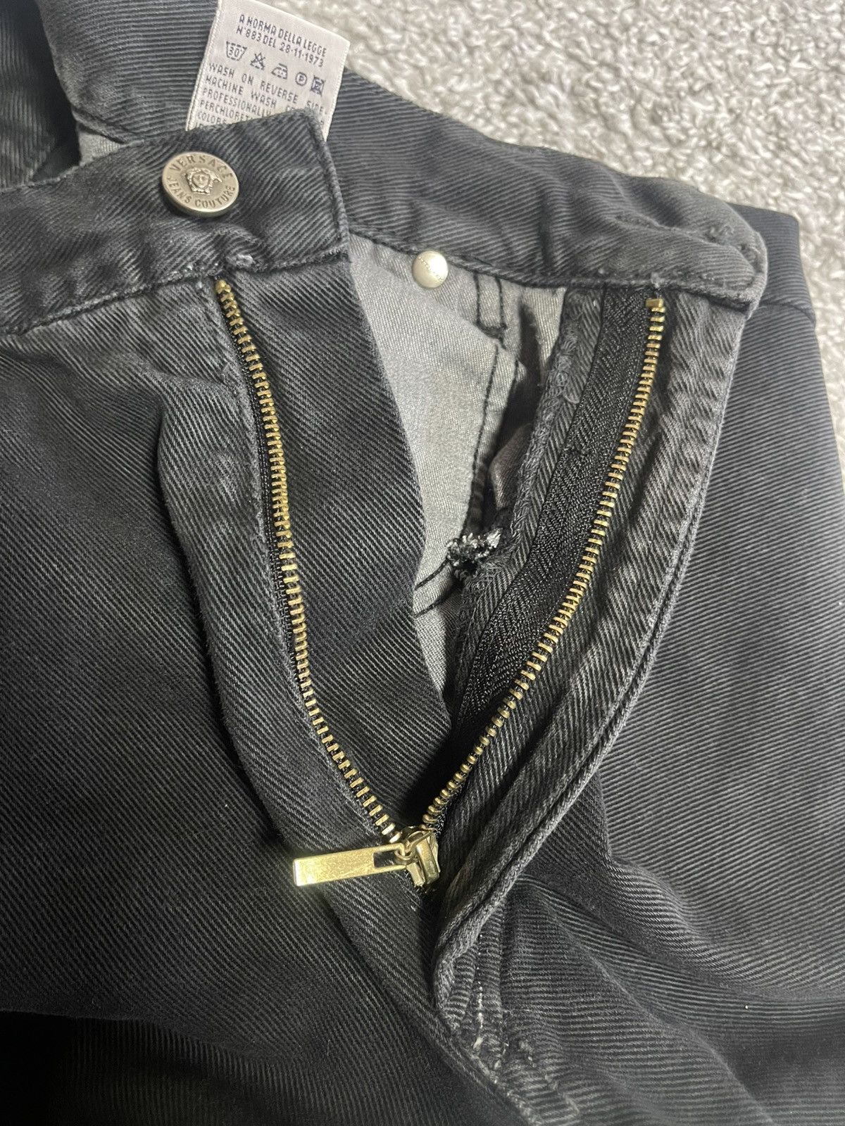 Versace Jeans Couture × Vintage VERSACE JEANS COUTURE VINTAGE MEDUSA BLACK EDITION SIZE 36 Size US 34 / EU 50 - 13 Thumbnail