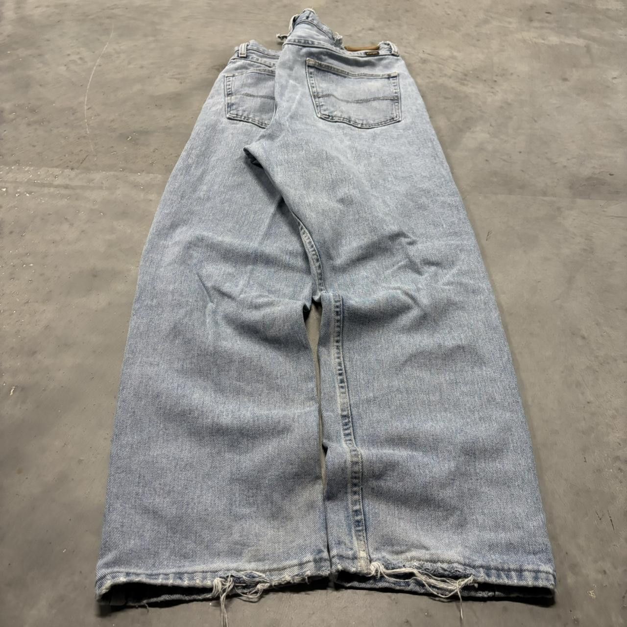 Japanese Brand × Vintage Crazy Vintage Y2K/2000s Grunge Light Wash Distressed Essential Denim Jeans! Size US 36 / EU 52 - 4 Thumbnail