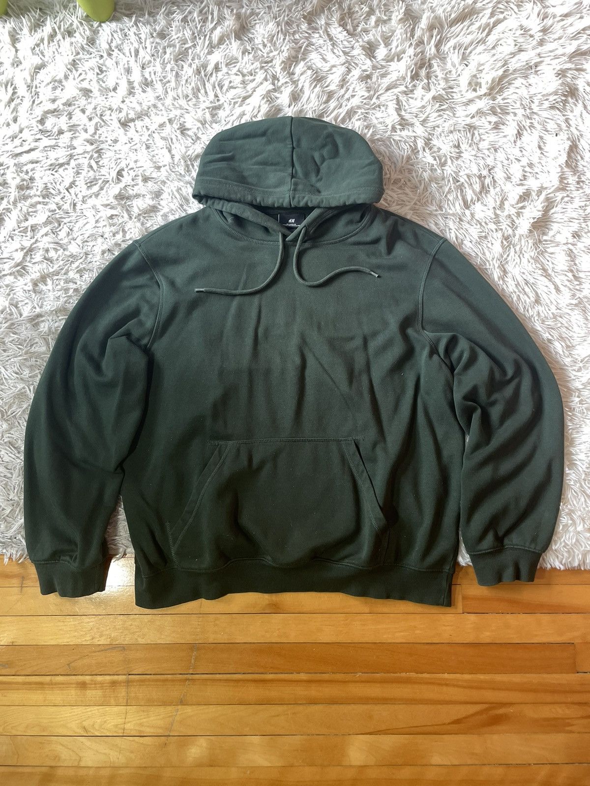 H&M × Vintage Vintage forest green loose fit hoodie Size US L / EU 52-54 / 3 - 1 Thumbnail