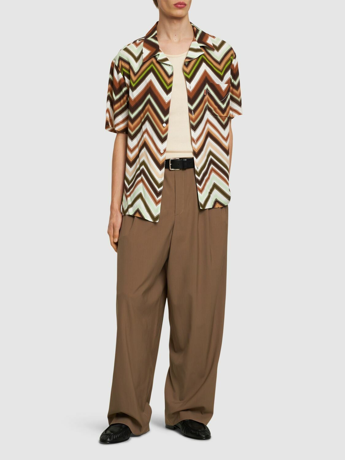 Missoni o1mle1025 Short Sleeve Shirt in Multicolor Size US L / EU 52-54 / 3 - 3 Thumbnail