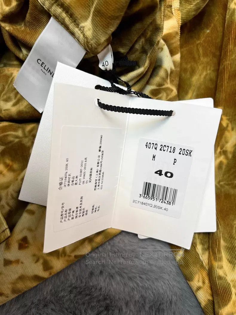 Celine CELINE Corduroy Tie-Dye Brown Shirt Size S / US 4 / IT 40 - 6 Thumbnail