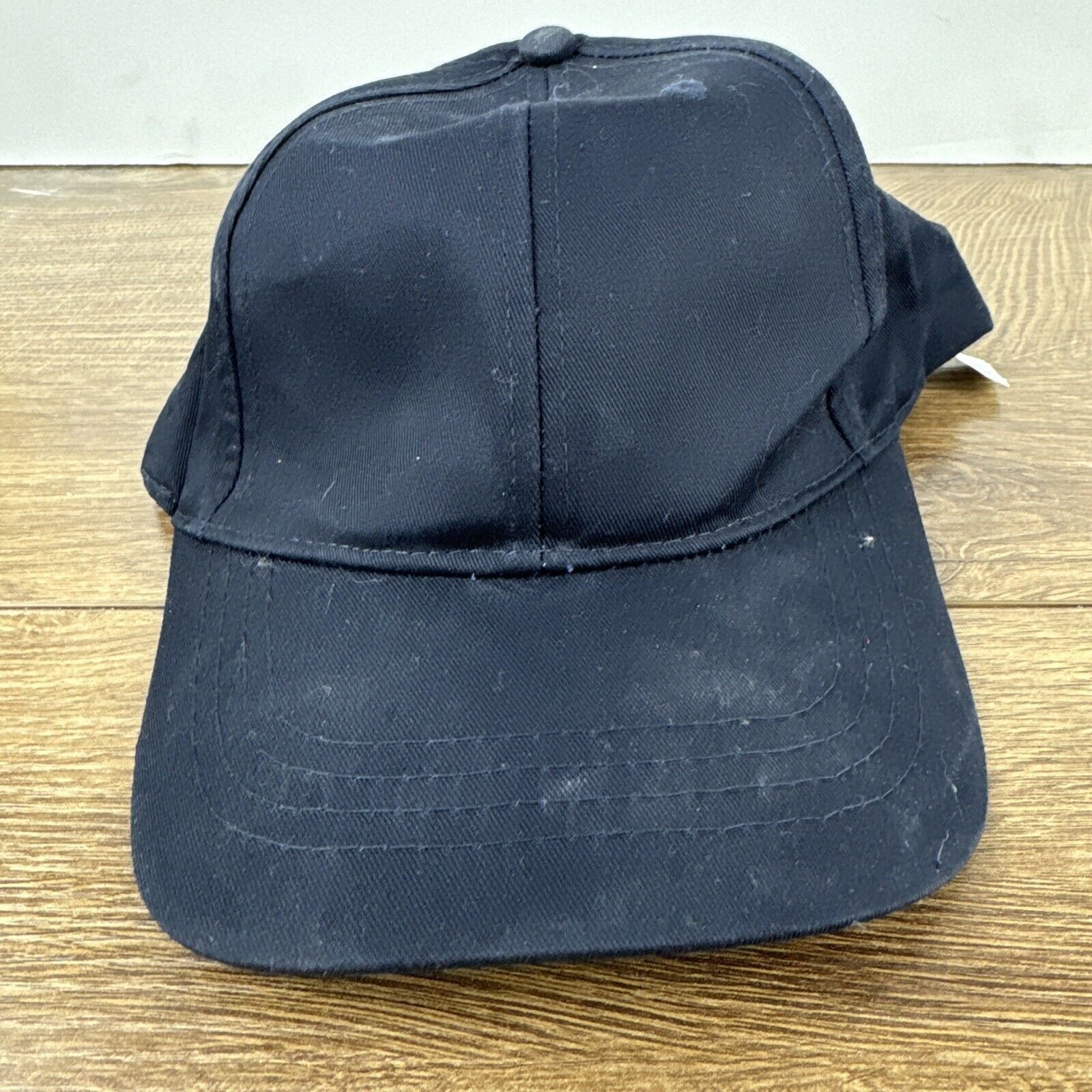 Other Plain Black Hat Adjustable Adult Size Hat Cap Baseball Hat Size ONE SIZE - 5 Thumbnail