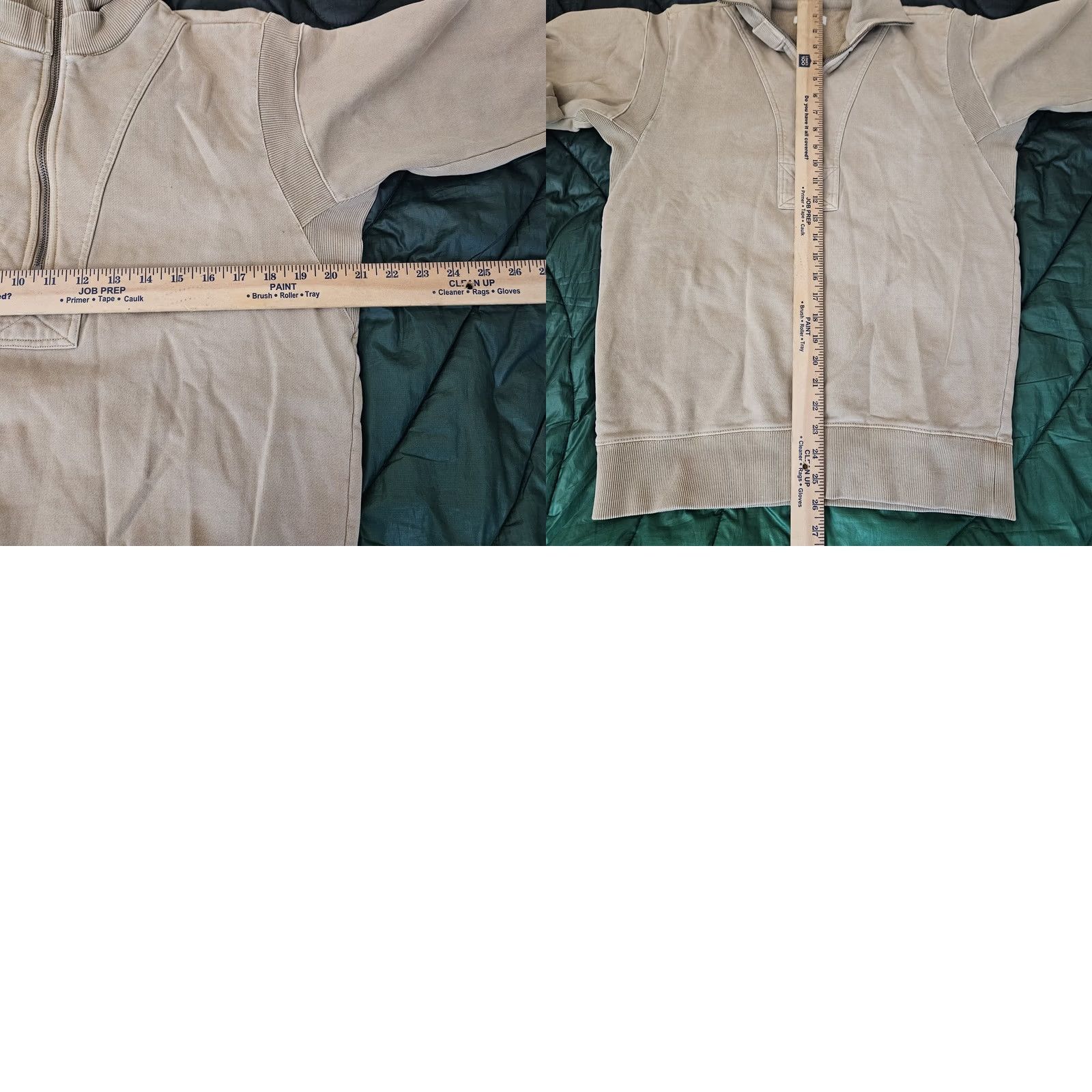 Alex Mill VINTAGE Alex Mill Quarter Zip Fleece Sweatshirt Men’s Size S Khaki Beige Cotton Polyester Logo Crew Neck Zip Size US S / EU 44-46 / 1 - 8 Thumbnail