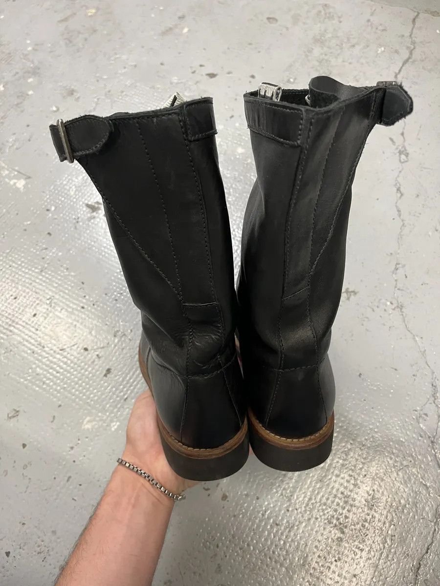 Dirk Bikkembergs 2000s Dirk Bikkembergs Black Ankle Leather Boots Size US 8 / IT 38 - 5 Thumbnail
