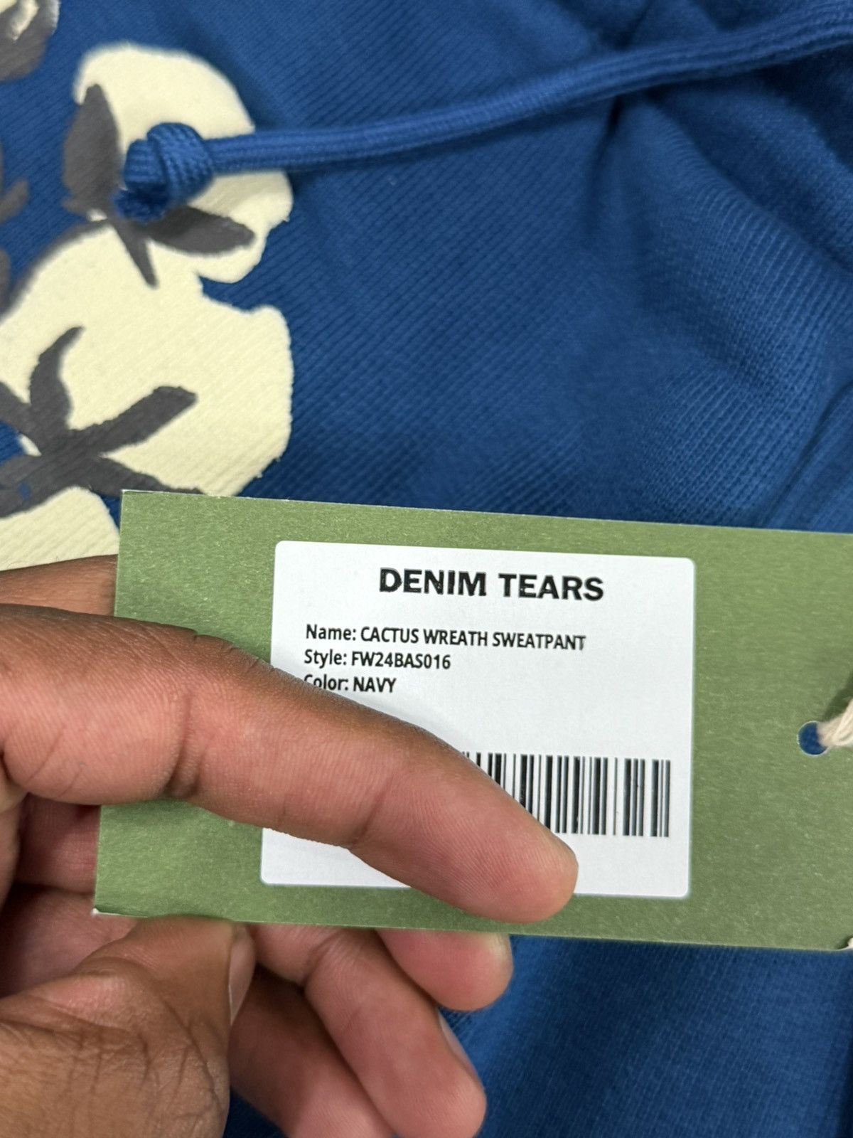 Cactus Plant Flea Market × DENIM TEARS Denim Tears Cactus Wreath Sweatpants – (MEDIUM) Size US 32 / EU 48 - 3 Thumbnail