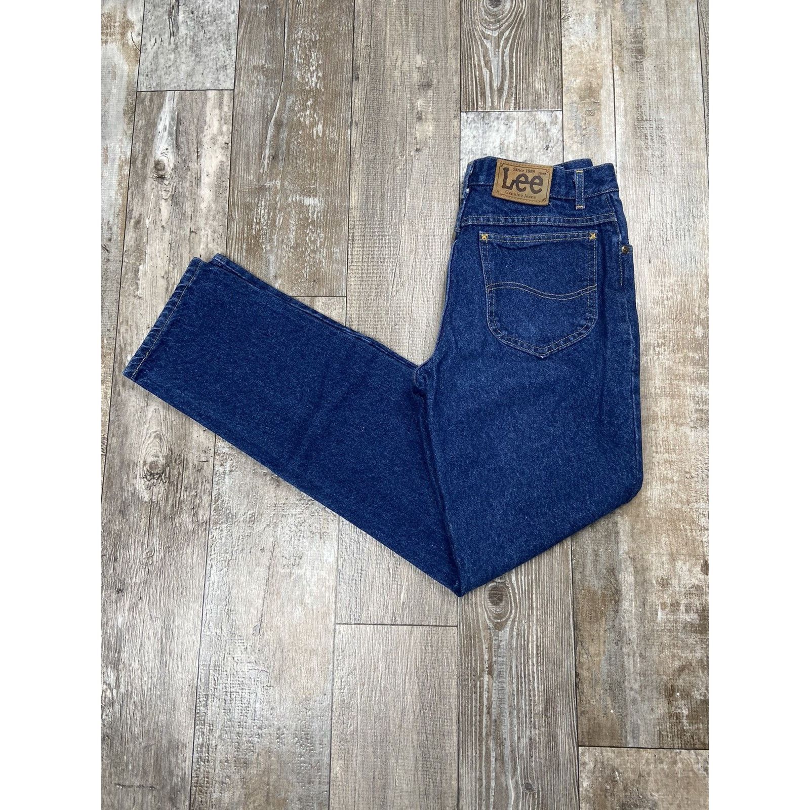 Lee Crazy Vintage Washed Dark Workwear Skater Lee Riders Jeans Size US 29 - 1 Thumbnail