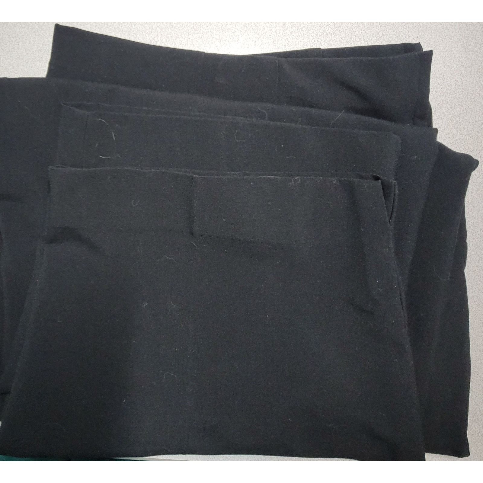 Other Avenue Black Stretch Flat Front Dress Pants 26P Side Zip Size 42" / US 20 - 5 Thumbnail