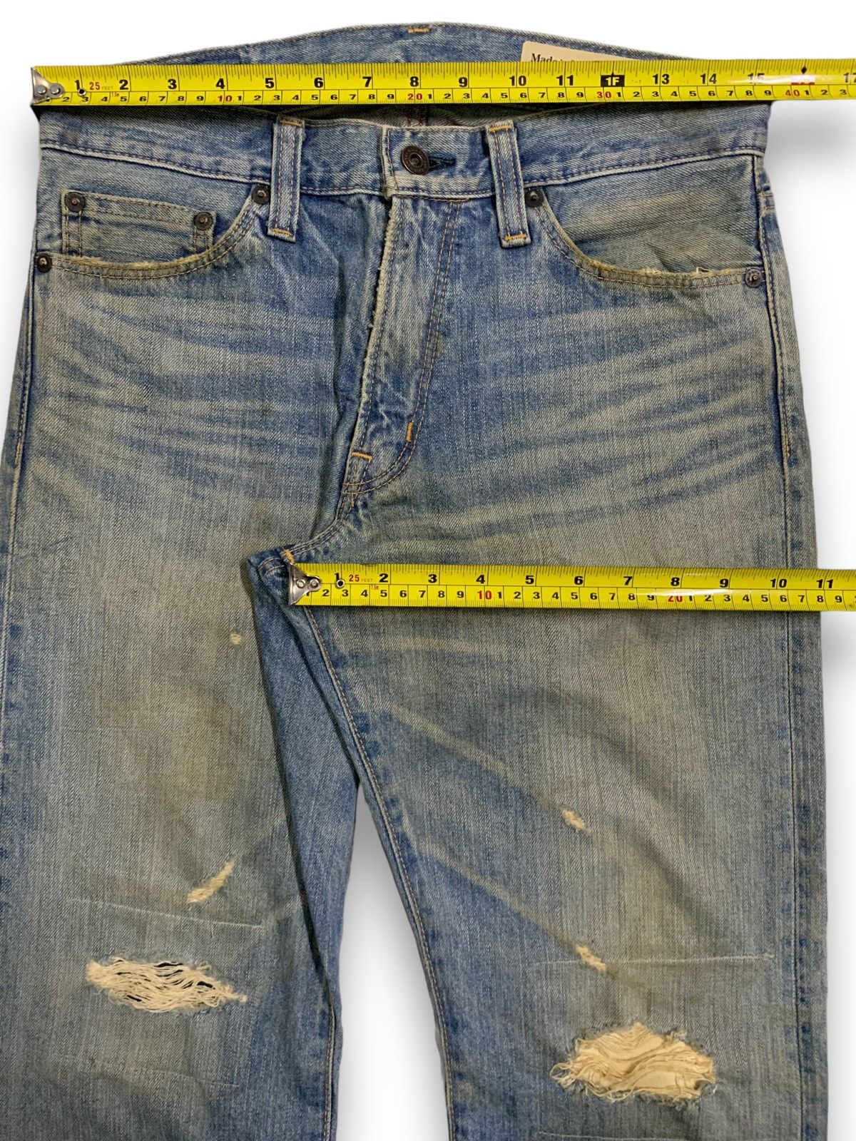 Vintage Japanese Brand Mud Wash Distressed Grunge Jeans