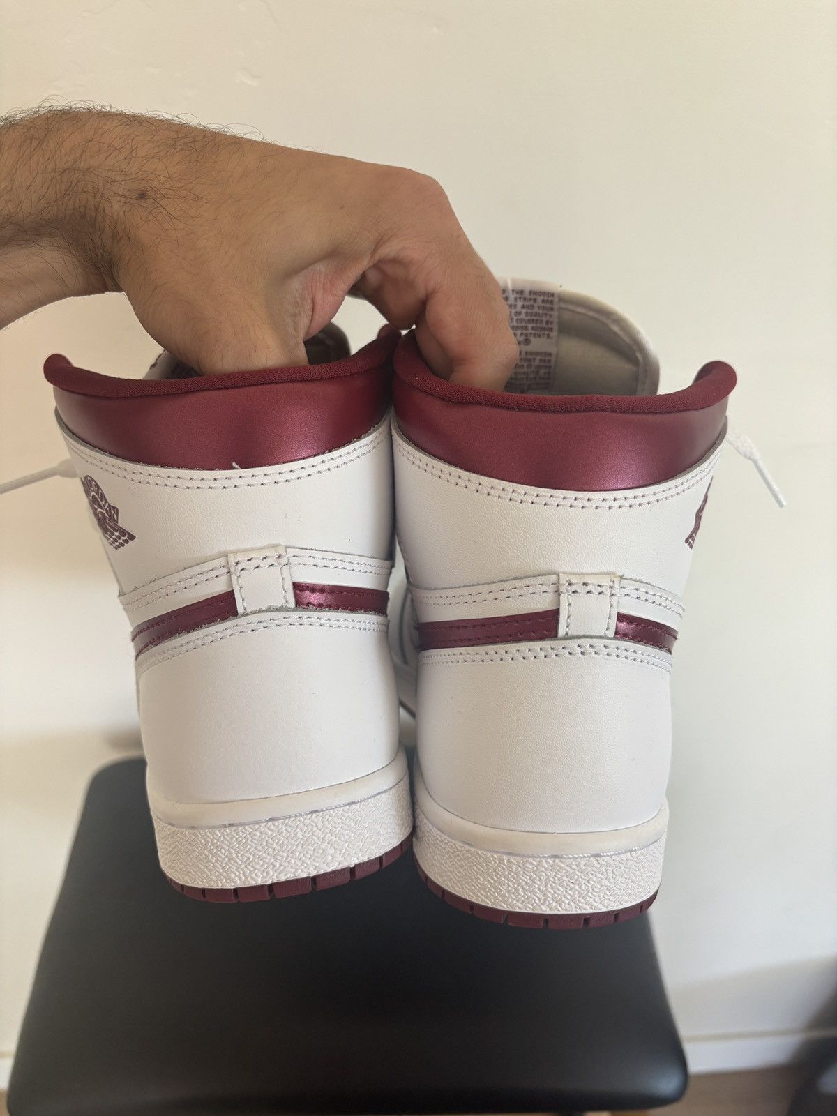 Other Jordan 1 High 85 Metallic Burgundy Size US 9 / EU 42 - 6 Thumbnail