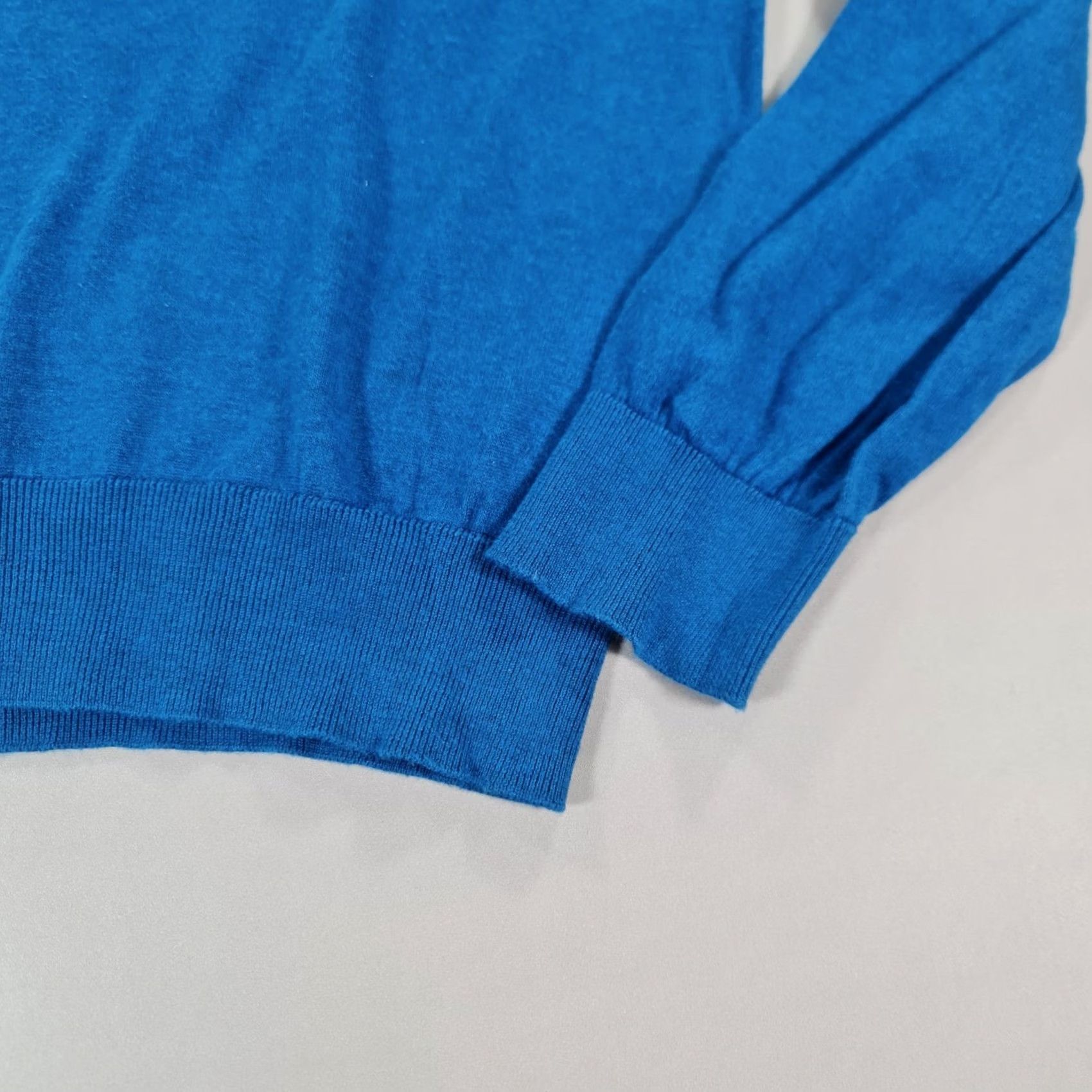 Sunspel Sunspel Jumper Blue Small Mens Wool Cotton? No—actually Cotton Sunspel Jumper Blue Small Mens Pullover V-Neck Lightweight Casual Classic Navy? Size US M / EU 48-50 / 2 - 4 Thumbnail