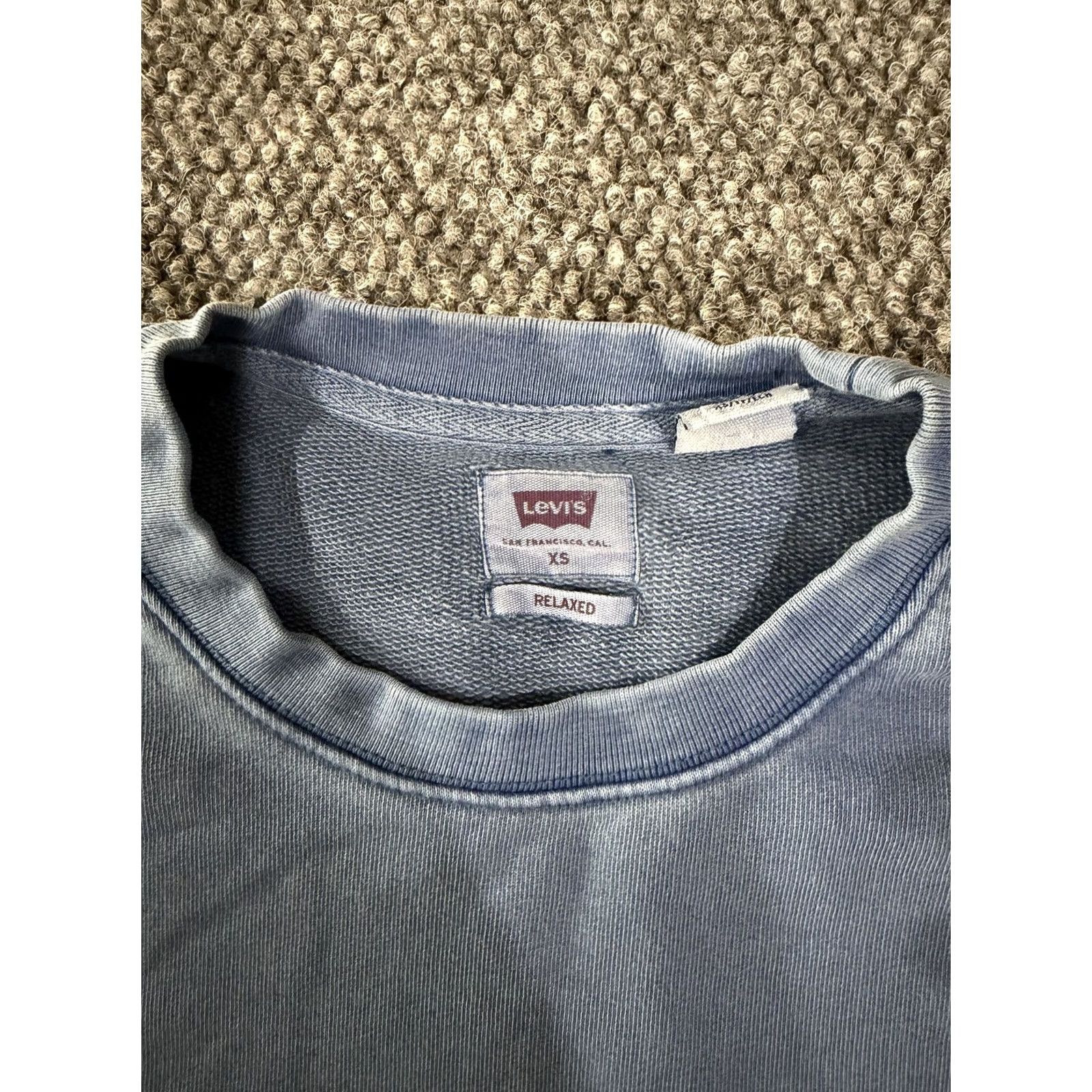 Levi's Levi's Sweatshirt Mens XS Blue Crewneck Pullover Logo Graphic Cotton Relaxed Size US XS / EU 42 / 0 - 5 Thumbnail