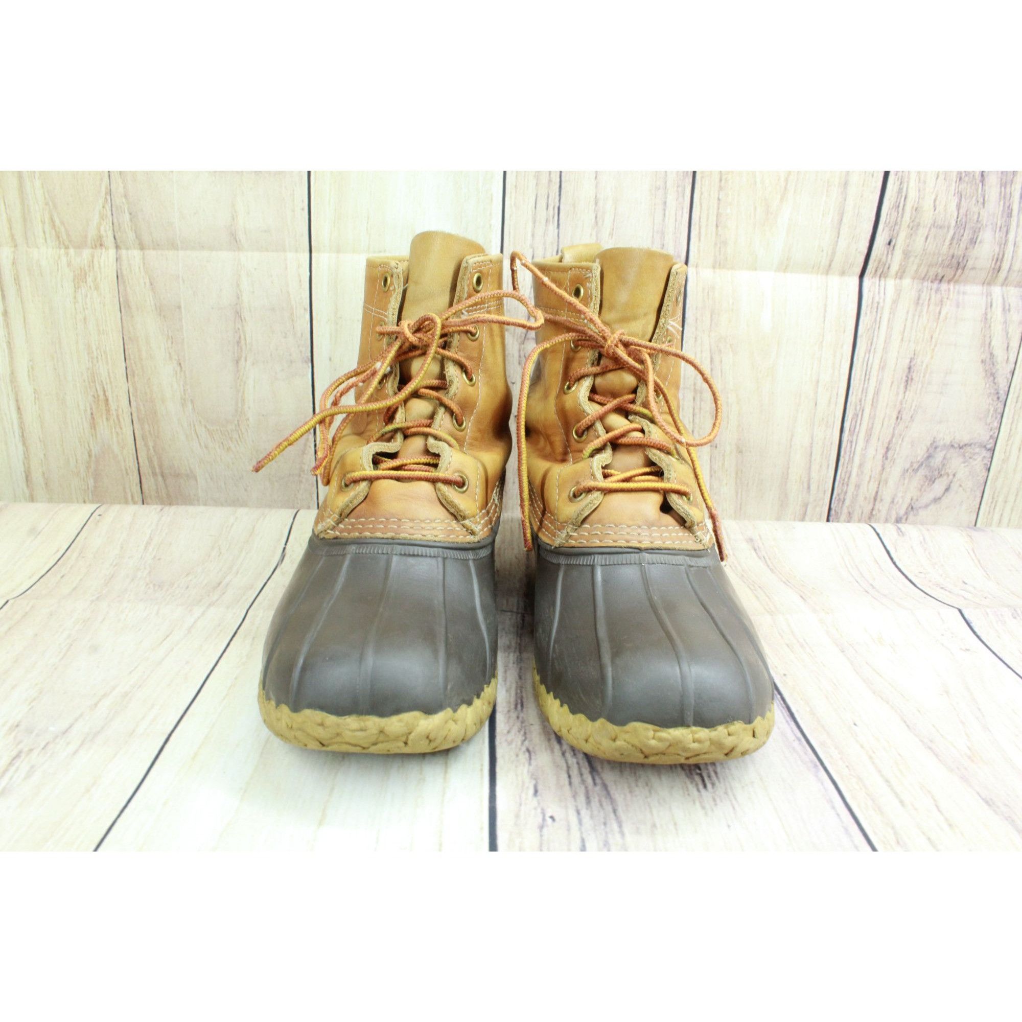 L.L. Bean × Leather LL Bean Women’s 8" Insulated Duck Boots Leather Size 10 Size US 10 / IT 40 - 4 Thumbnail