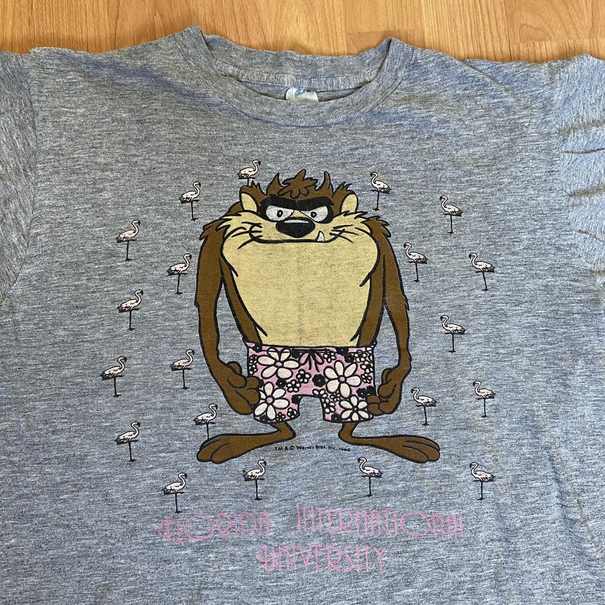Vintage Taz & Florida International University Logo Tee M