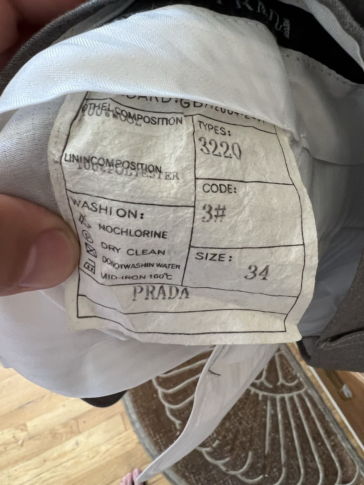 Prada Vintage Prada Suit Size 50L - 6 Thumbnail