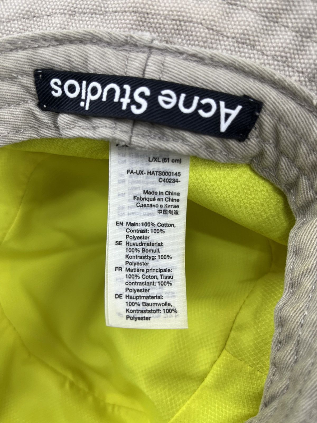 Acne Studios Acne Studios Bucket Hat Size ONE SIZE - 8 Thumbnail