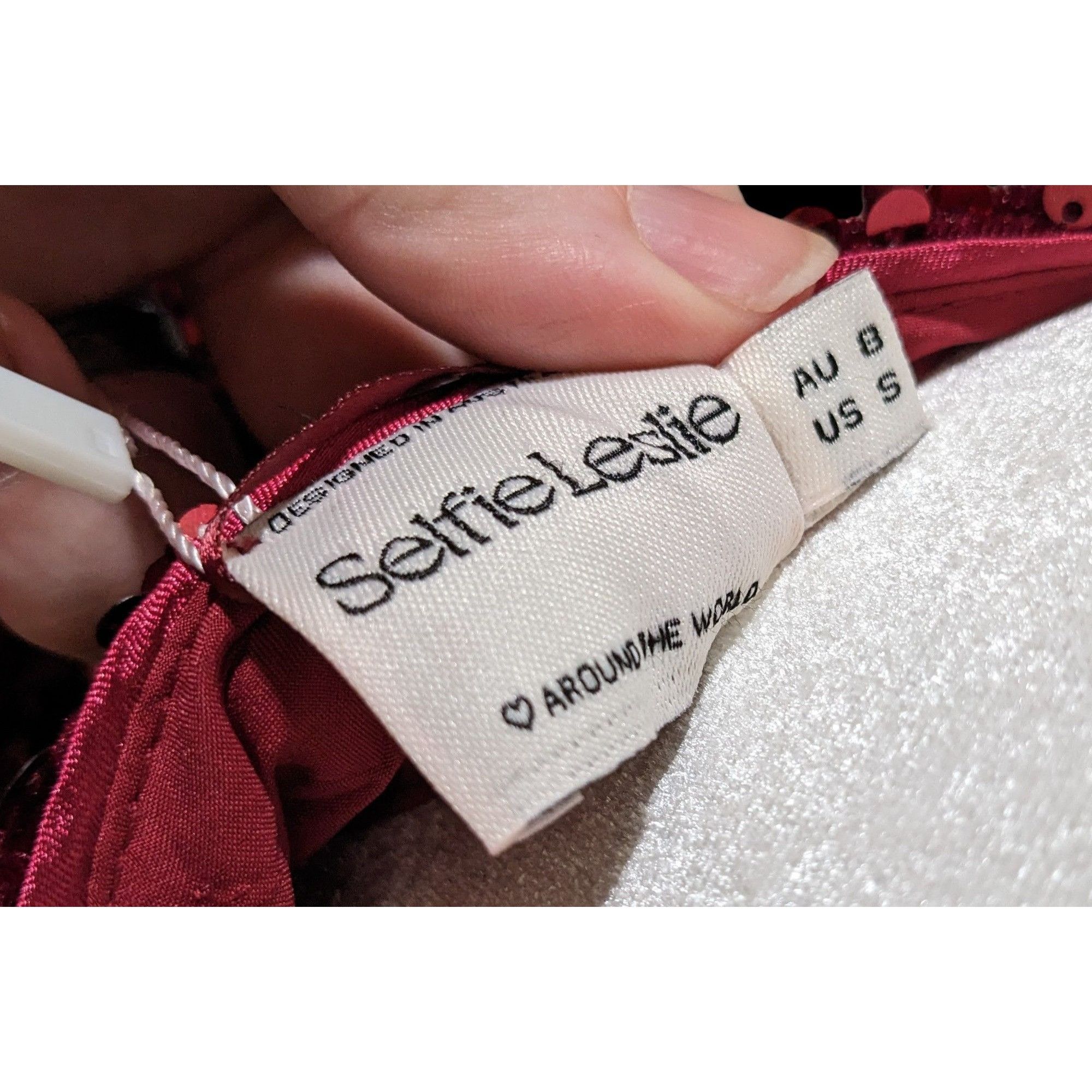 Other Glam Merlot Star Lights Halter Mini Dress By Selfie Leslie Size S / US 4 / IT 40 - 6 Thumbnail